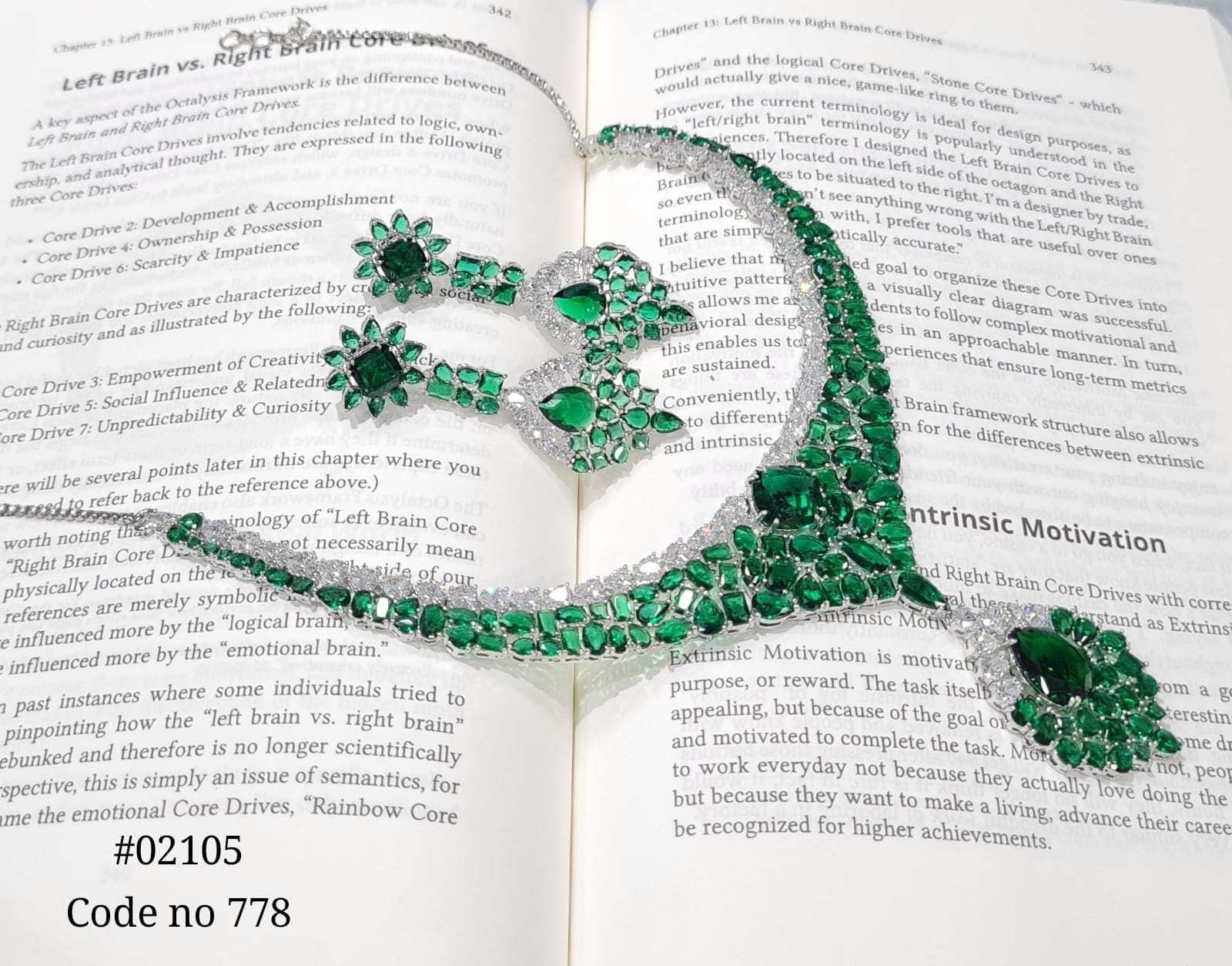 Cz Necklace set 02105 - 3