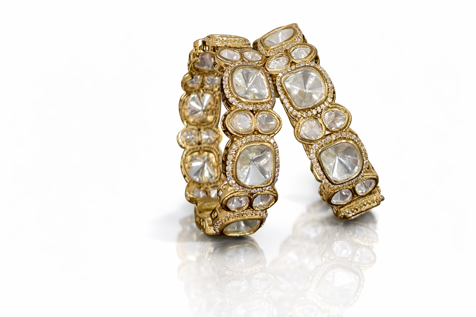 Kundan Bangles 03801