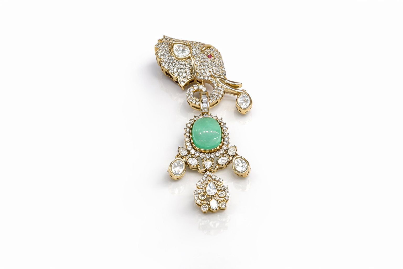 Kundan Brooch 09057 - 4