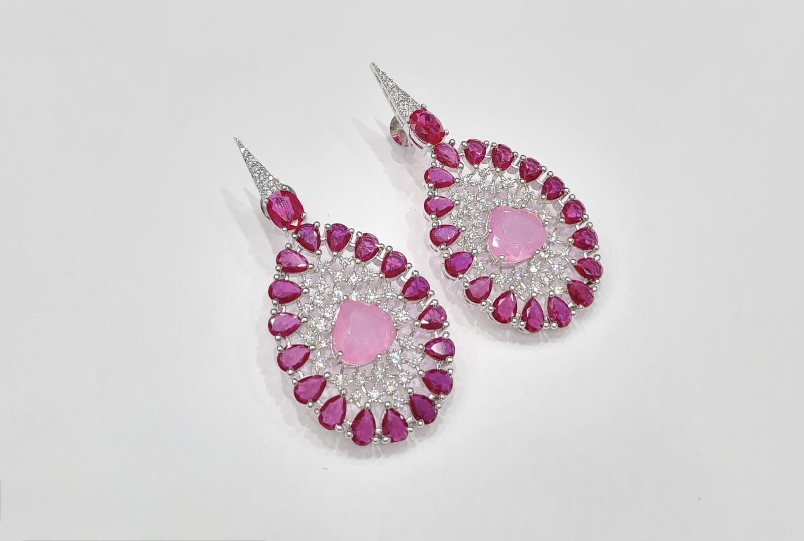 Cz Earrings 08446 - 7