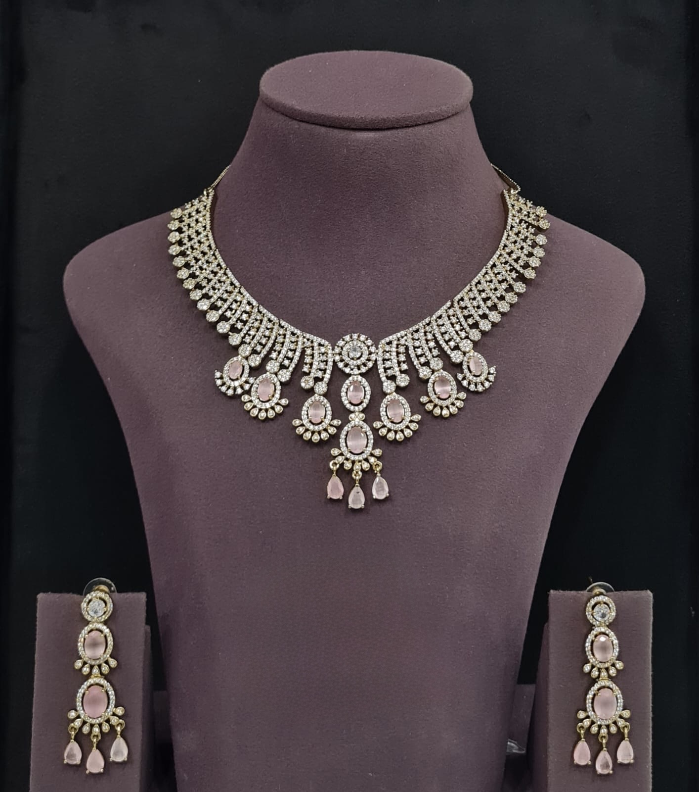 Cz Necklace 11109 - 4