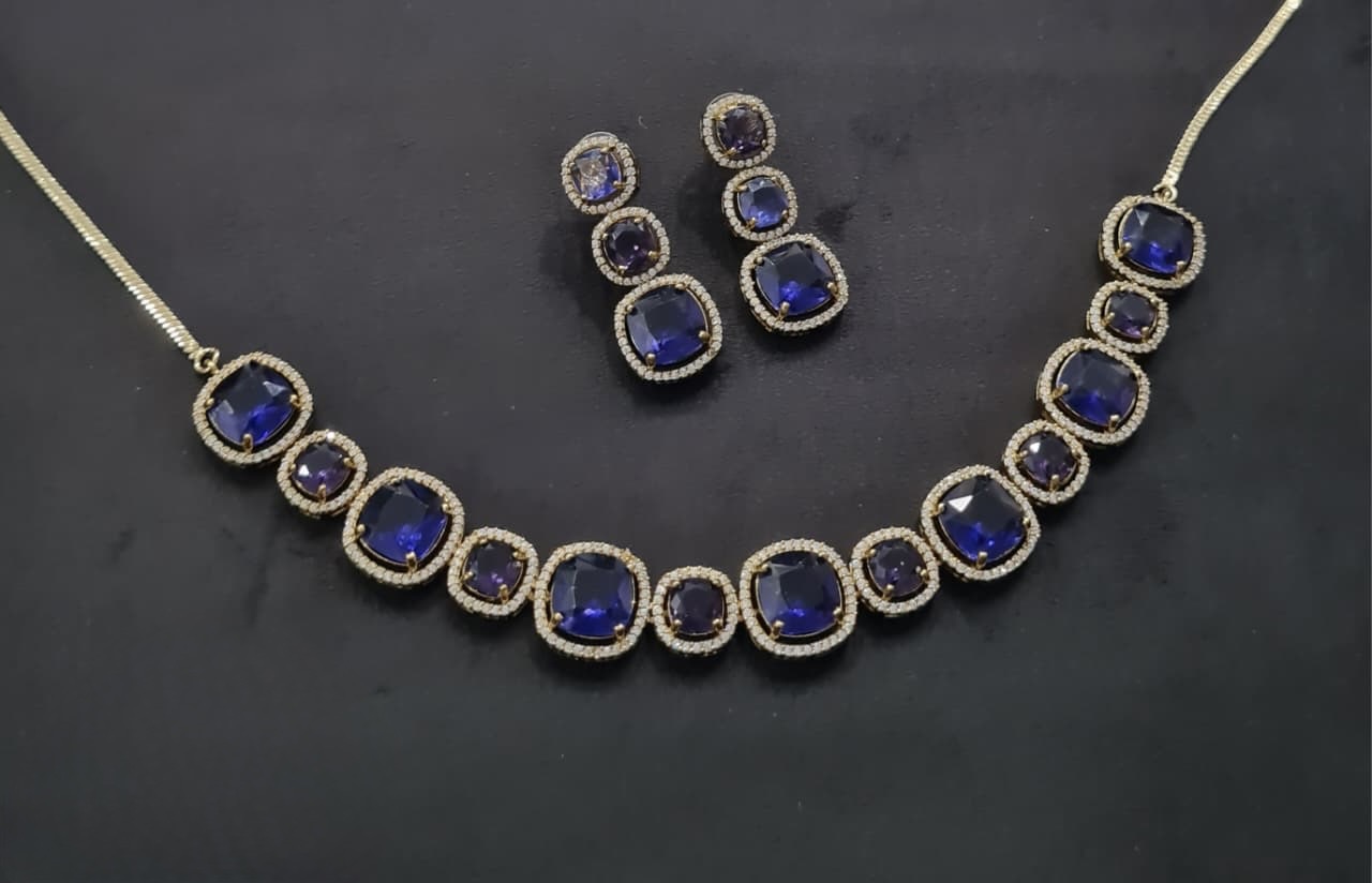 Cz Necklace 11108 - 2