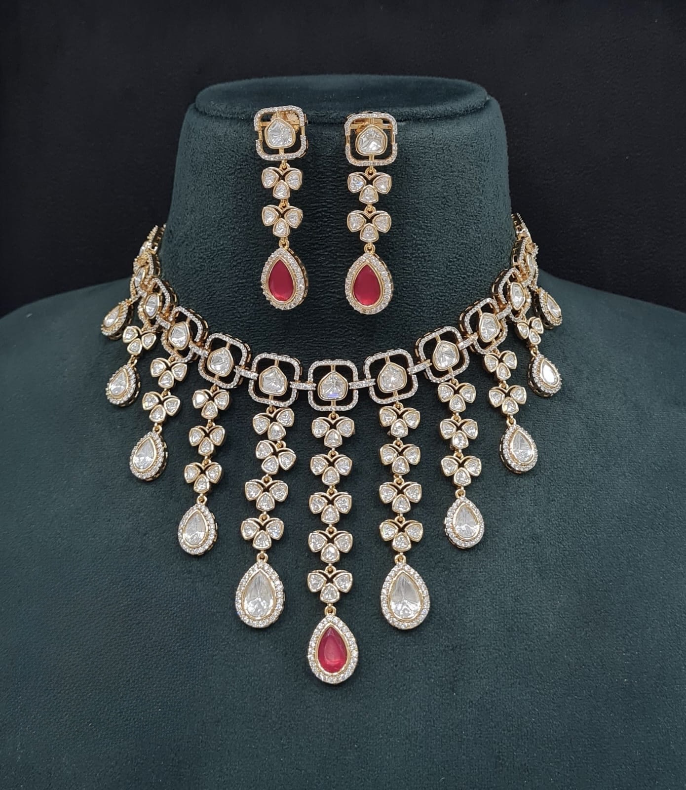 Kundan Necklace 08904 - 4