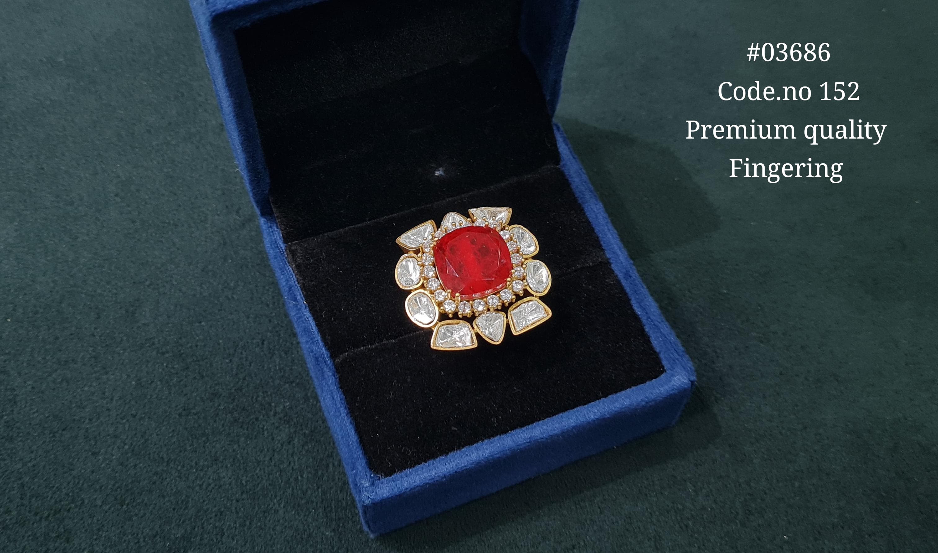 Kundan Fingerring 03686 - 4