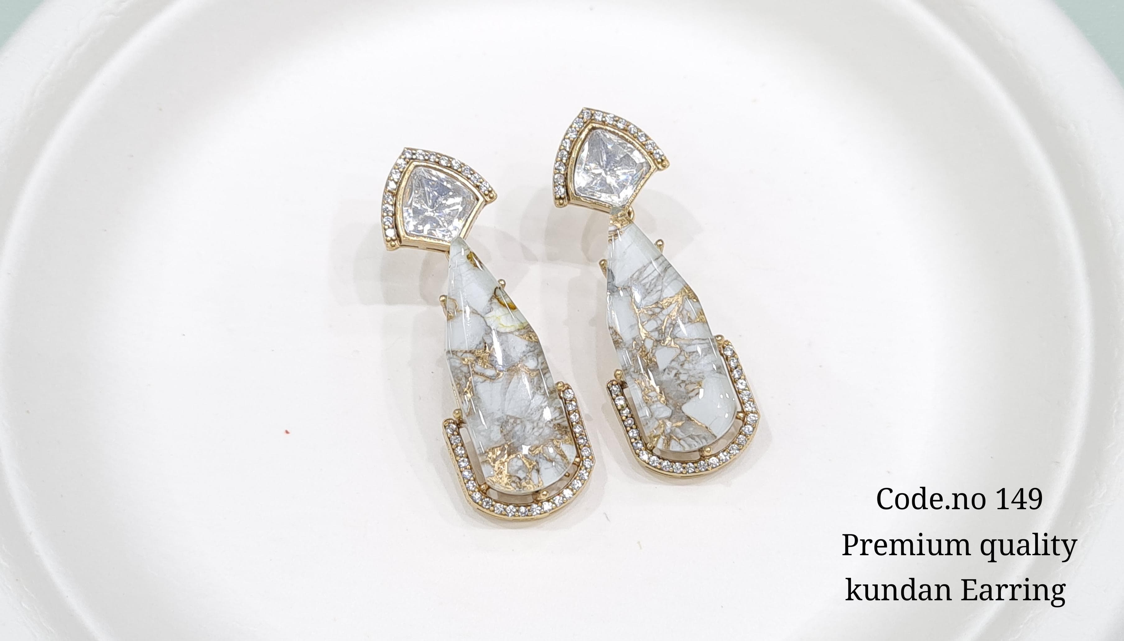 Kundan Earring 00110 - 3