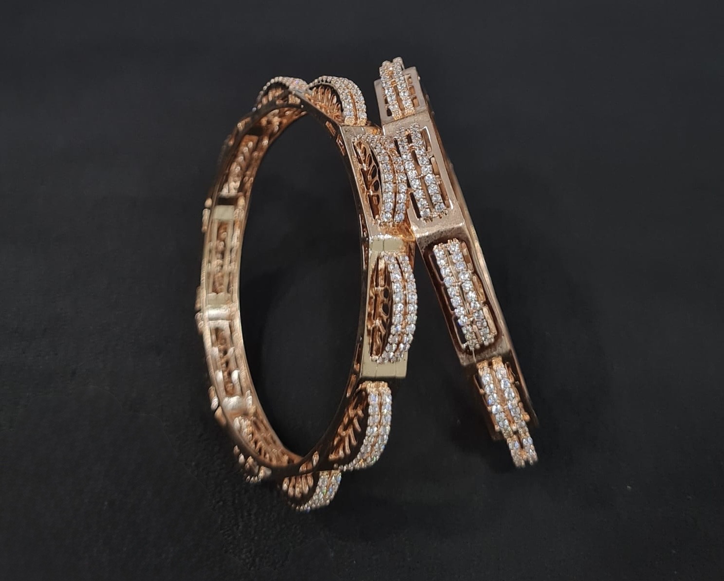 Cz Bangles 09730 - 3