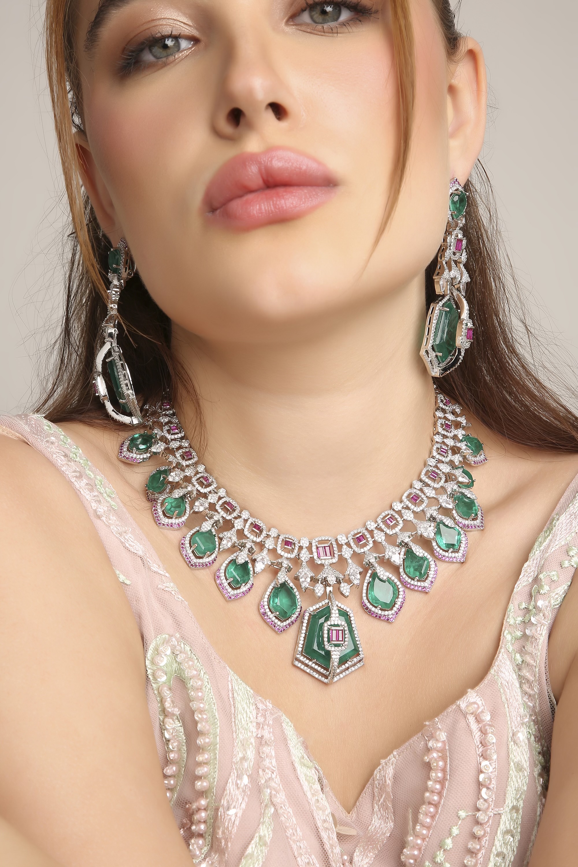 Cz Necklace 10585 - 3