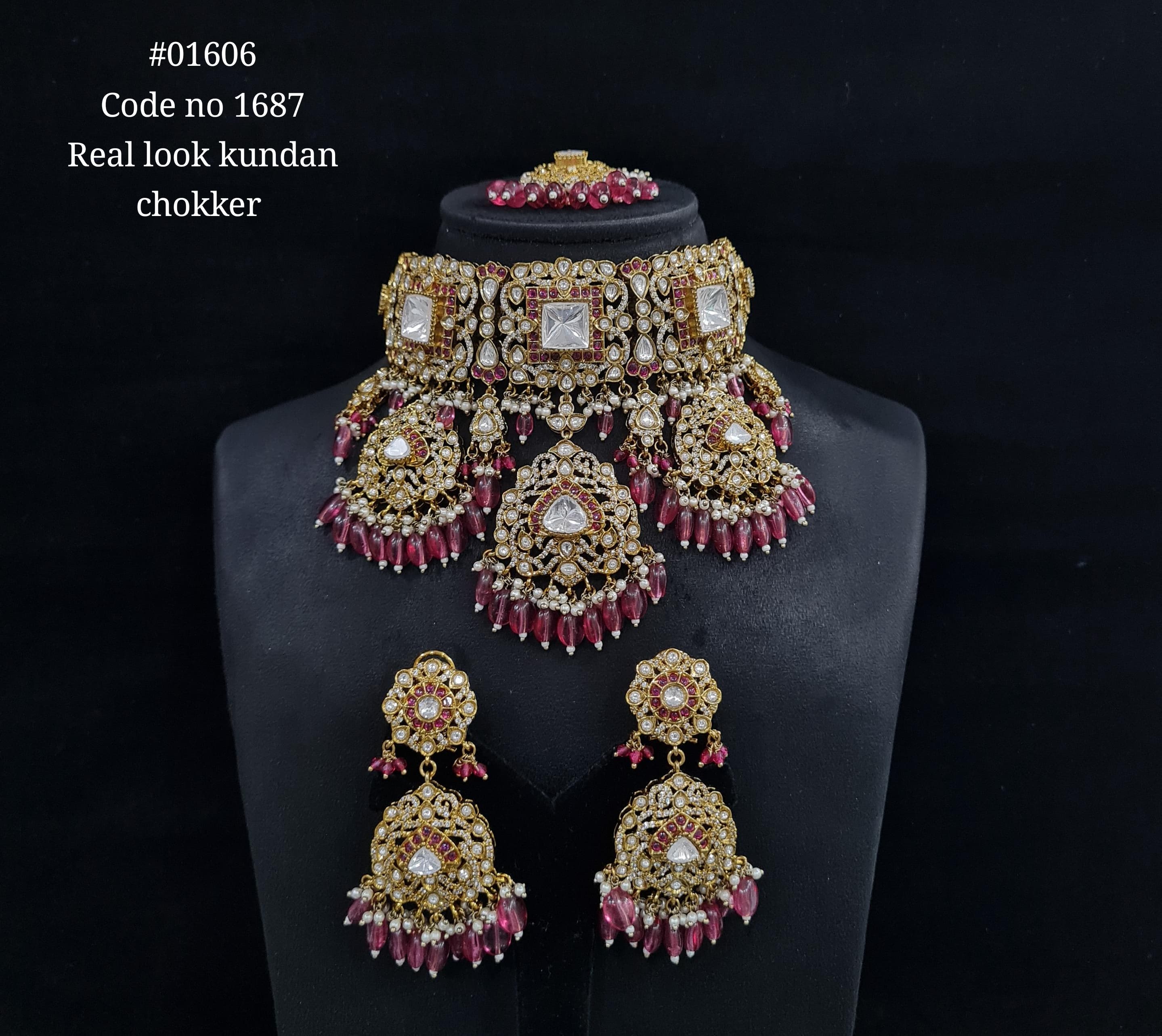 Kundan choker 01606 - 3