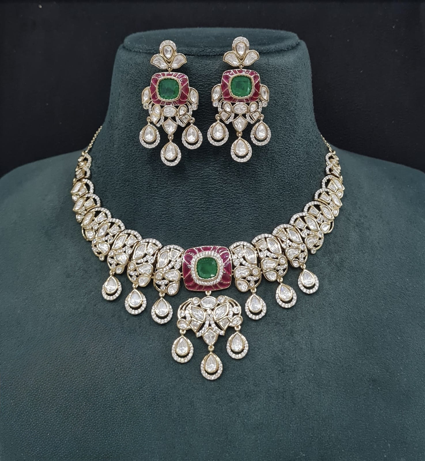 Kundan Necklace 09548 - 6