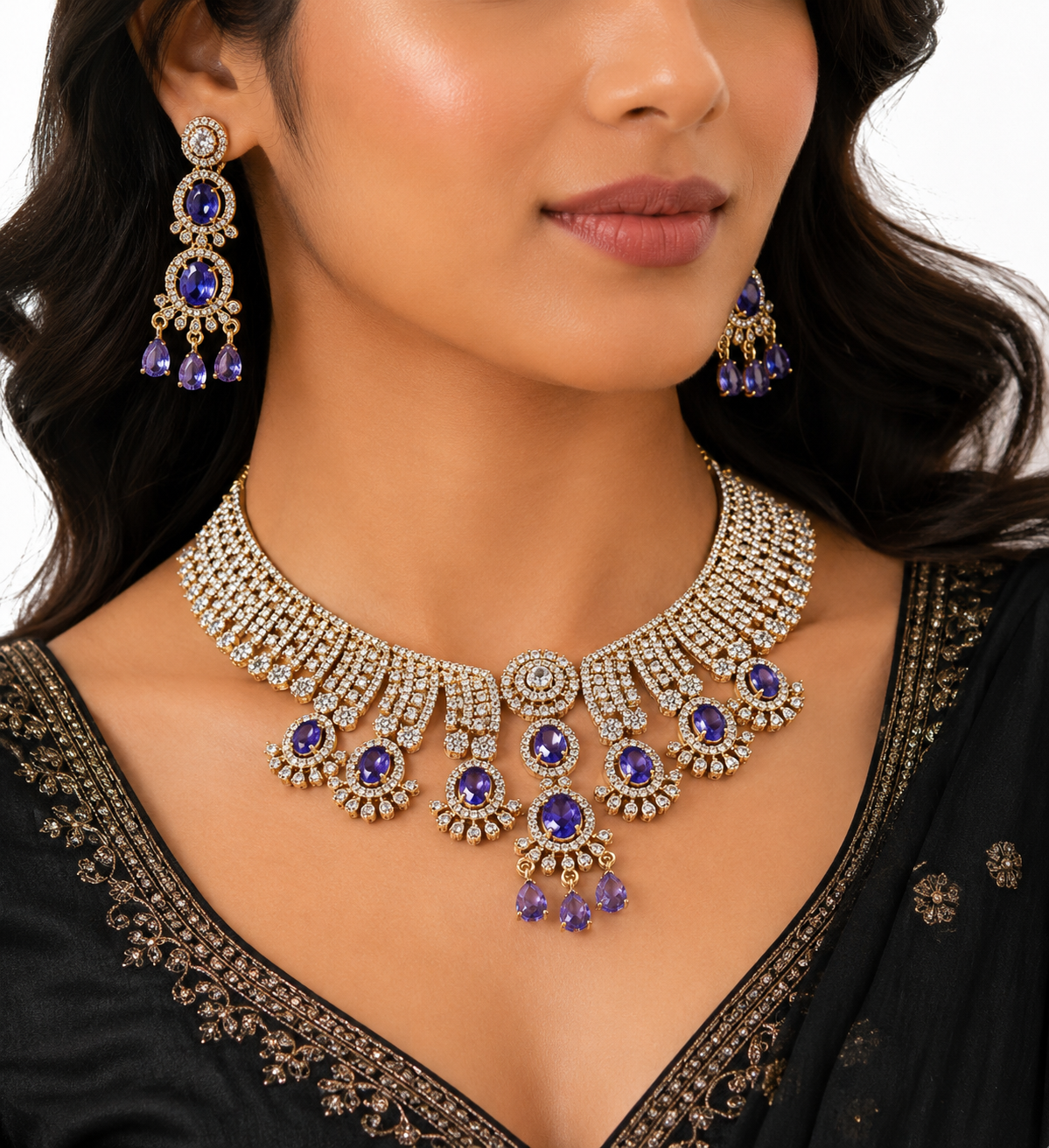 Cz Necklace 11109 - 18