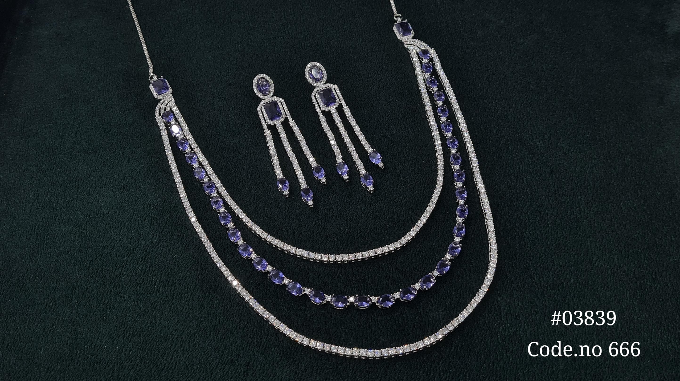 Cz Necklace 03839 - 9