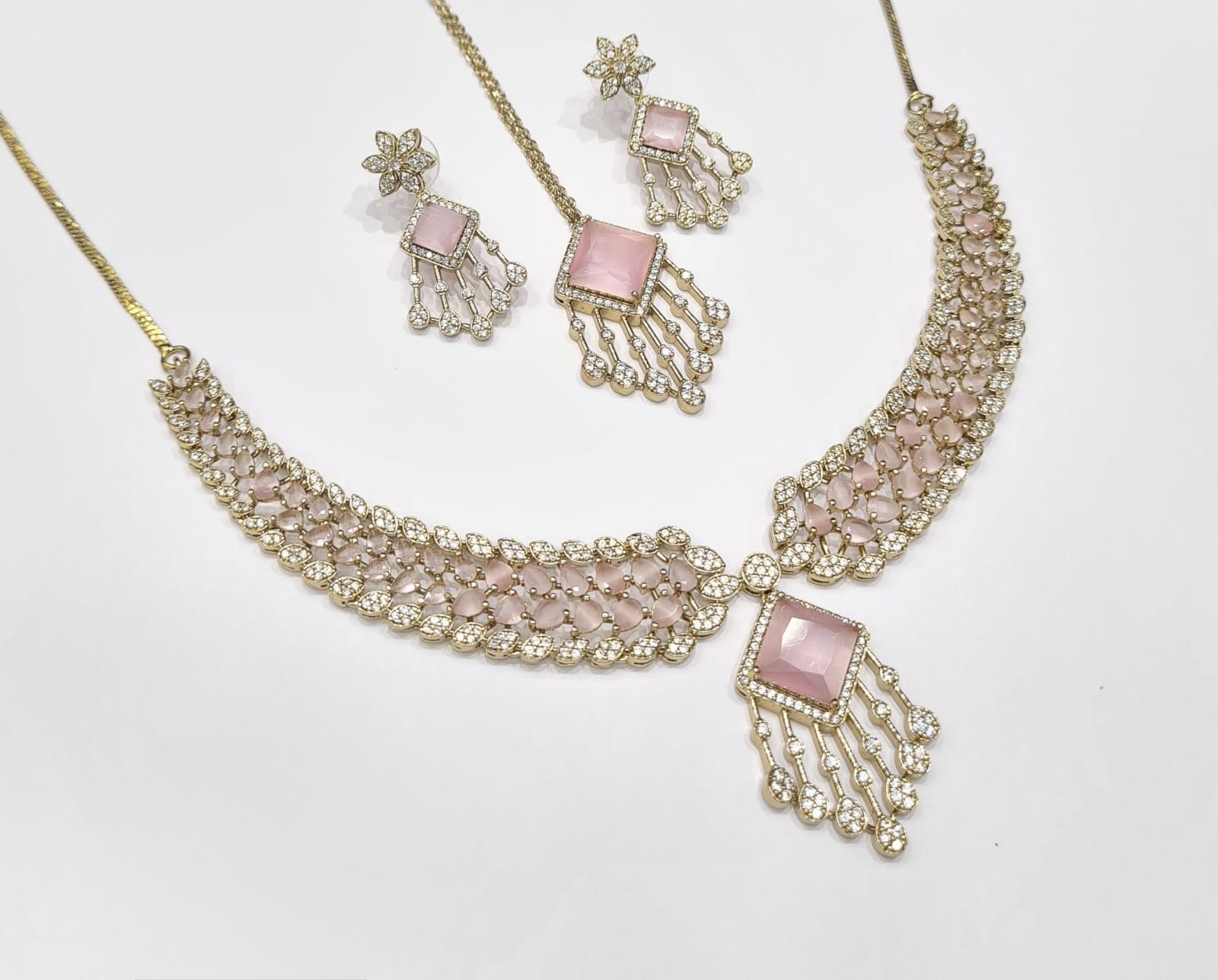 Cz Necklace 09425 - 14