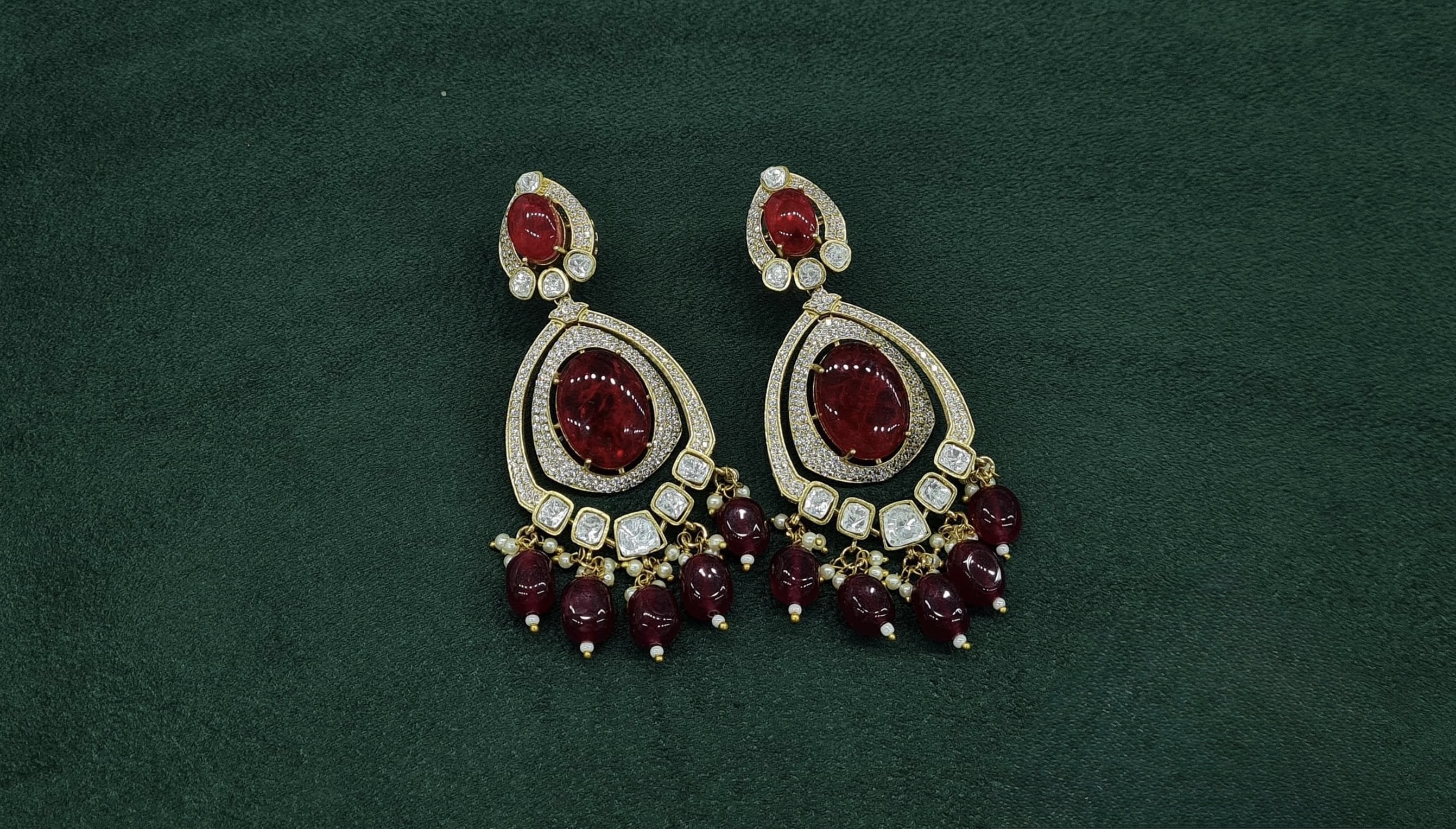 Kundan Earrings 09283 - 9