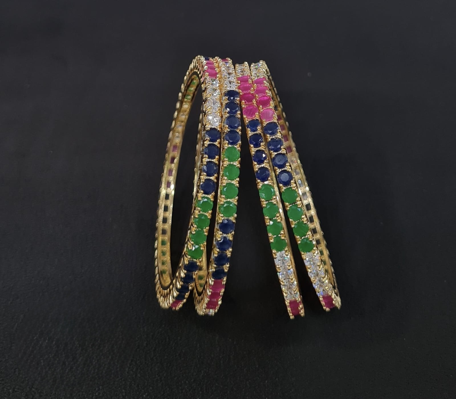 Cz Bangles 4mm Bangles 00486 - 5