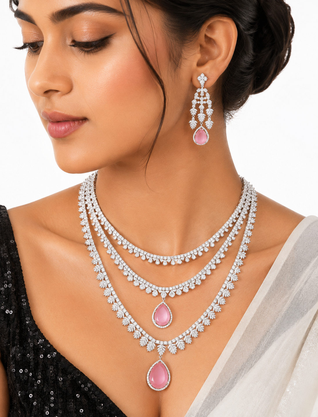 Cz Necklace 06756 - 8