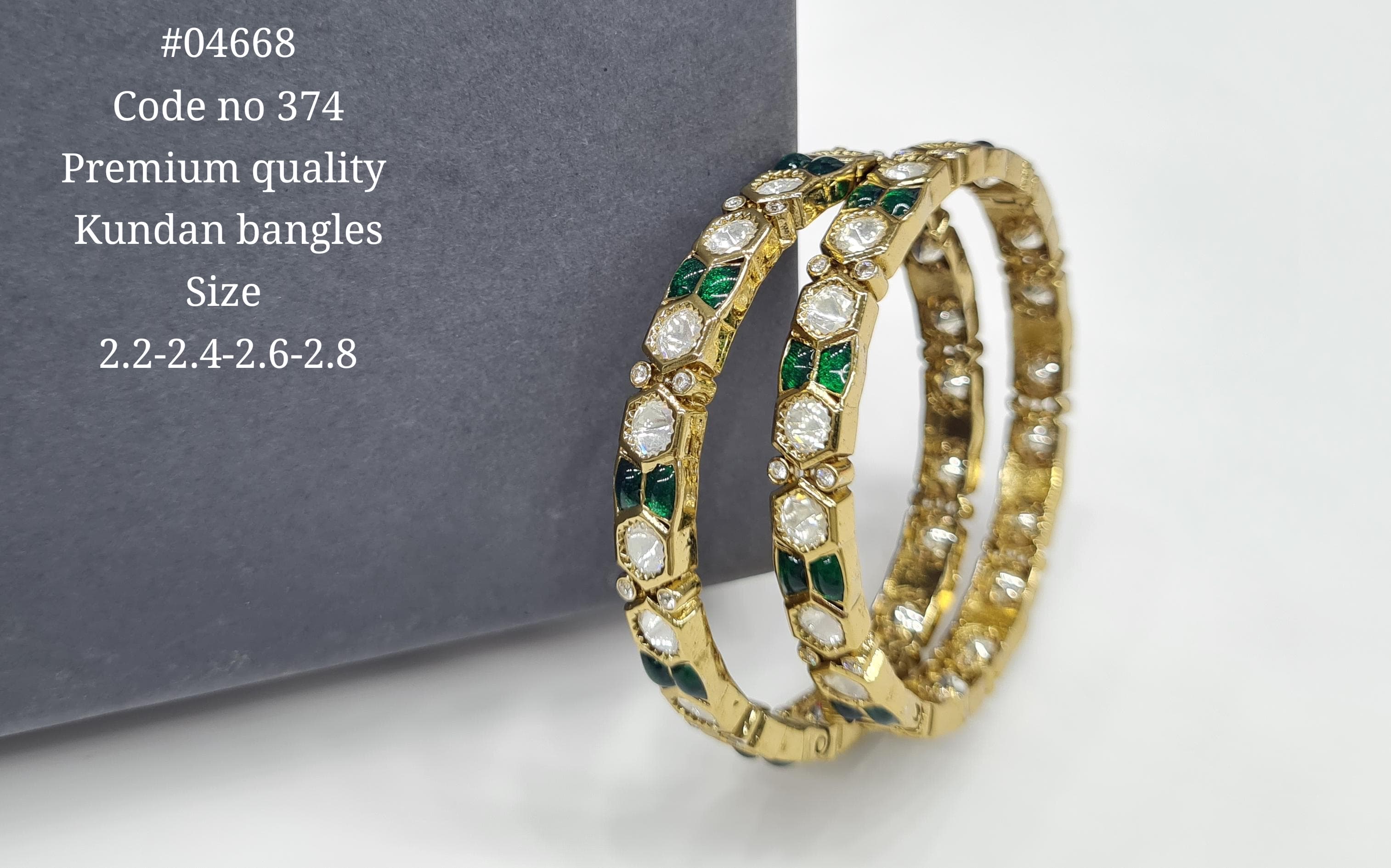 Kundan Bangles 04668
