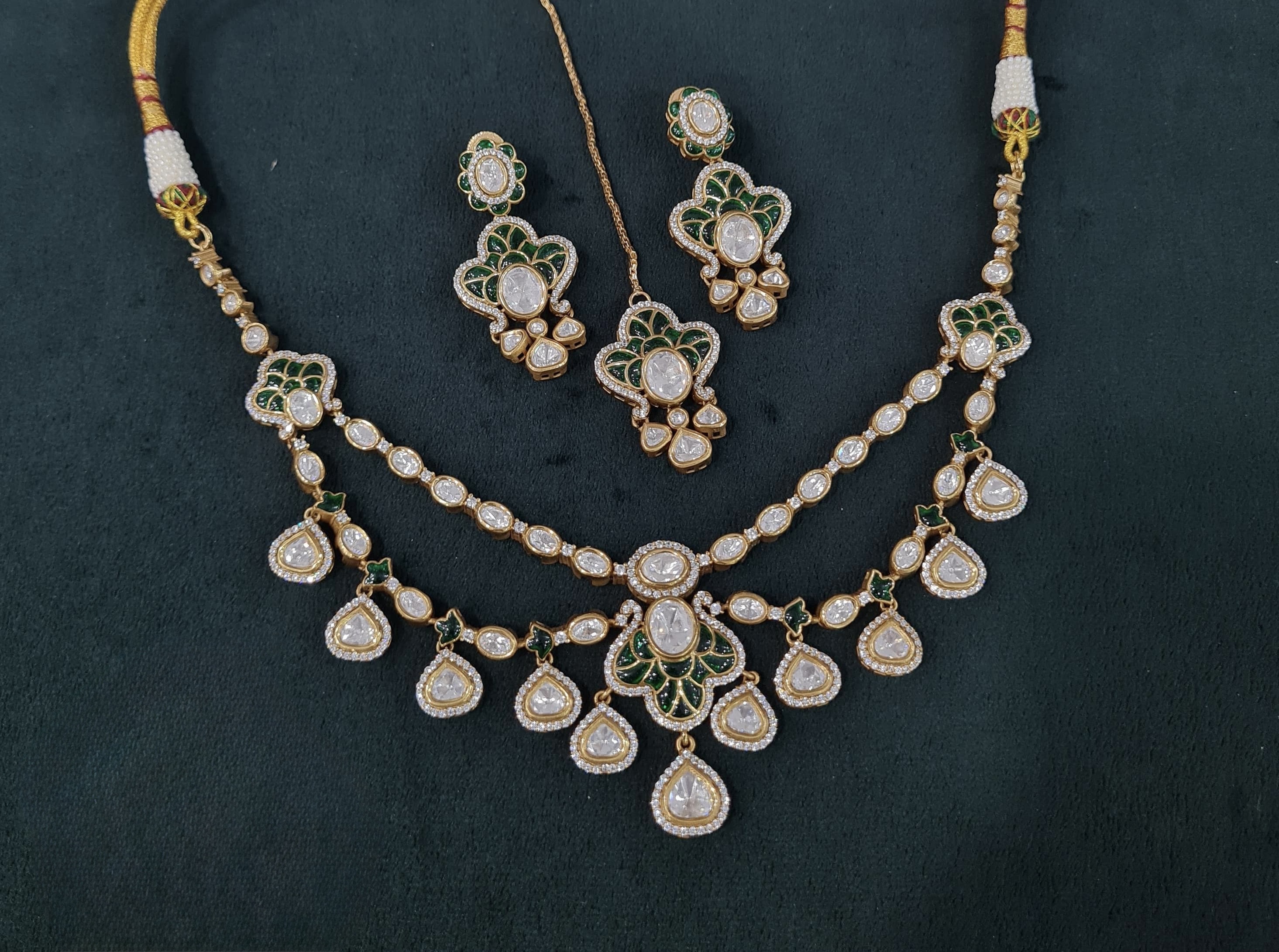 Kundan Necklace 04109 - 5