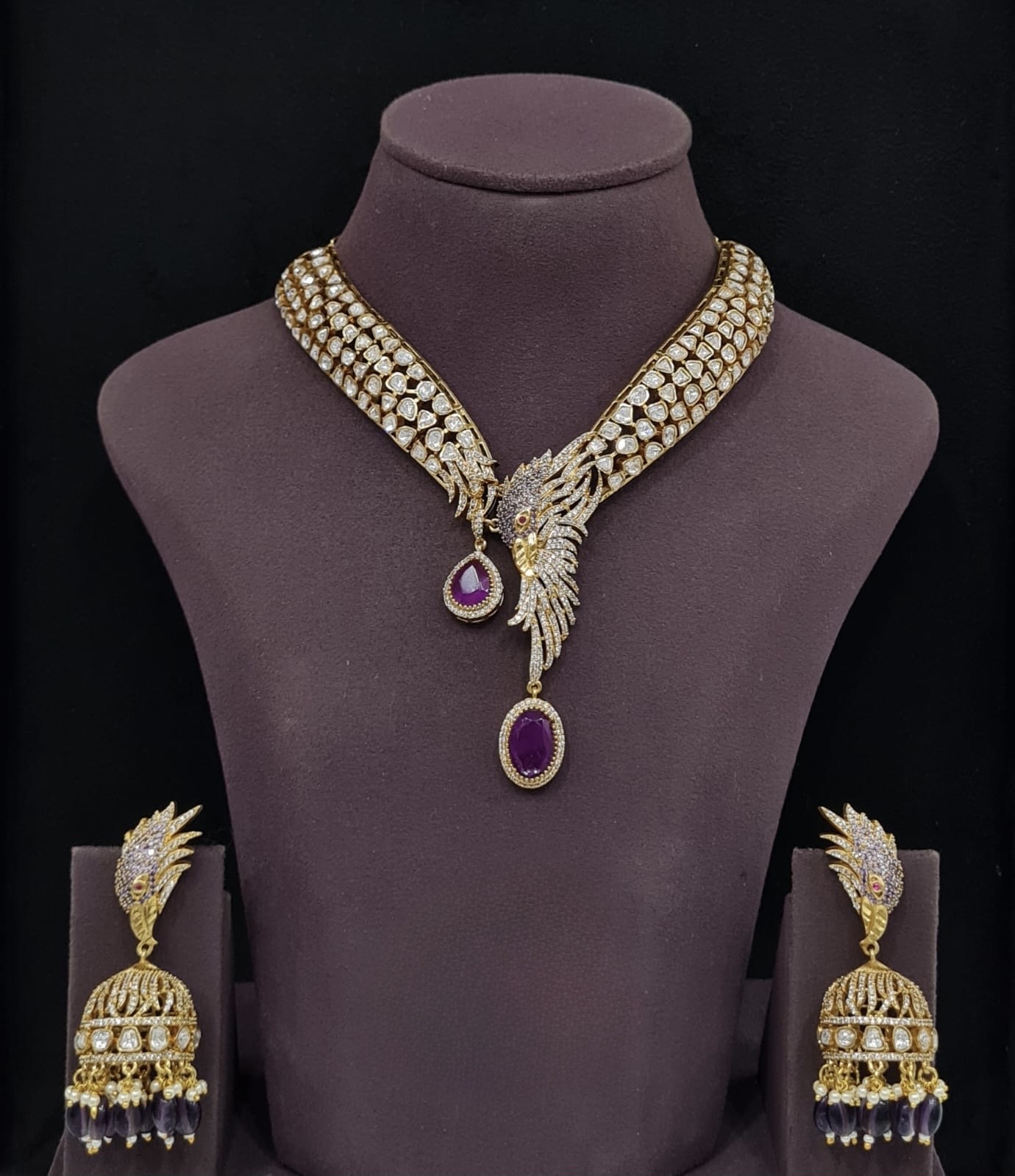 Kundan Necklace 11242 - 9
