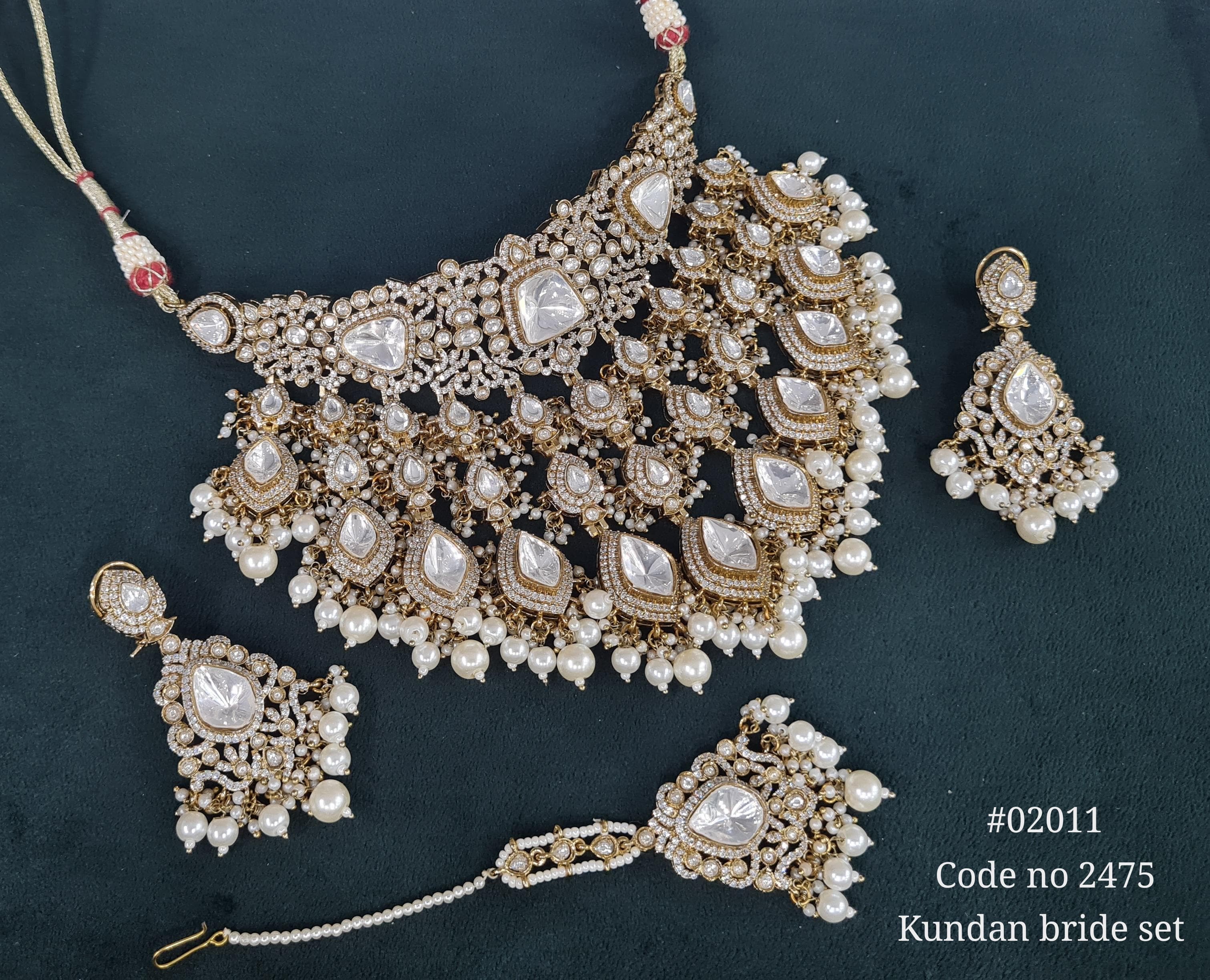 Kundan bride set 02011 - 13