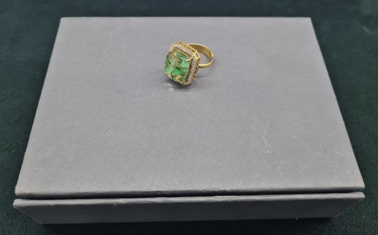 Kundan finger Ring 00261 - 9