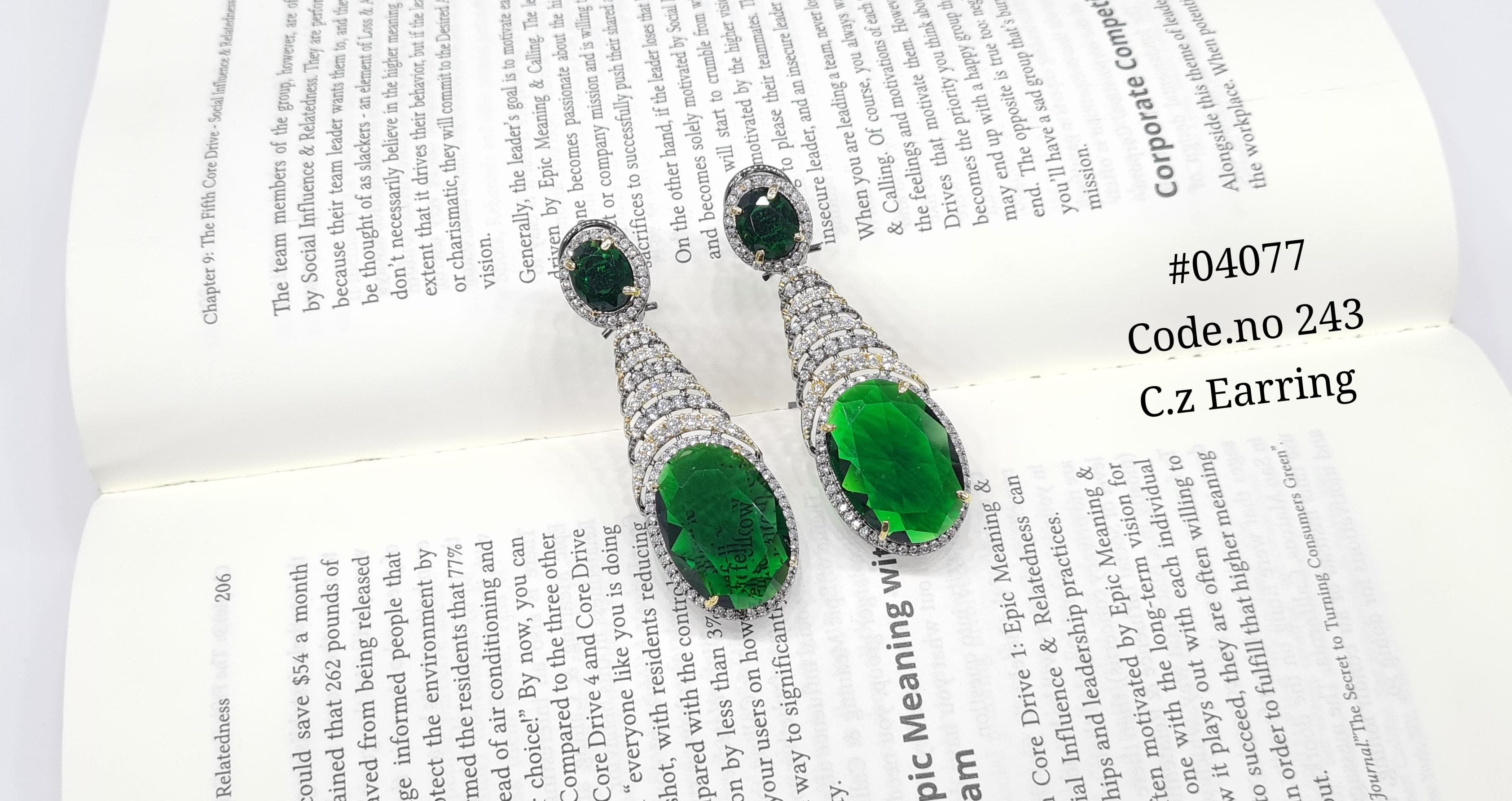 Cz Earrings 04077 - 5