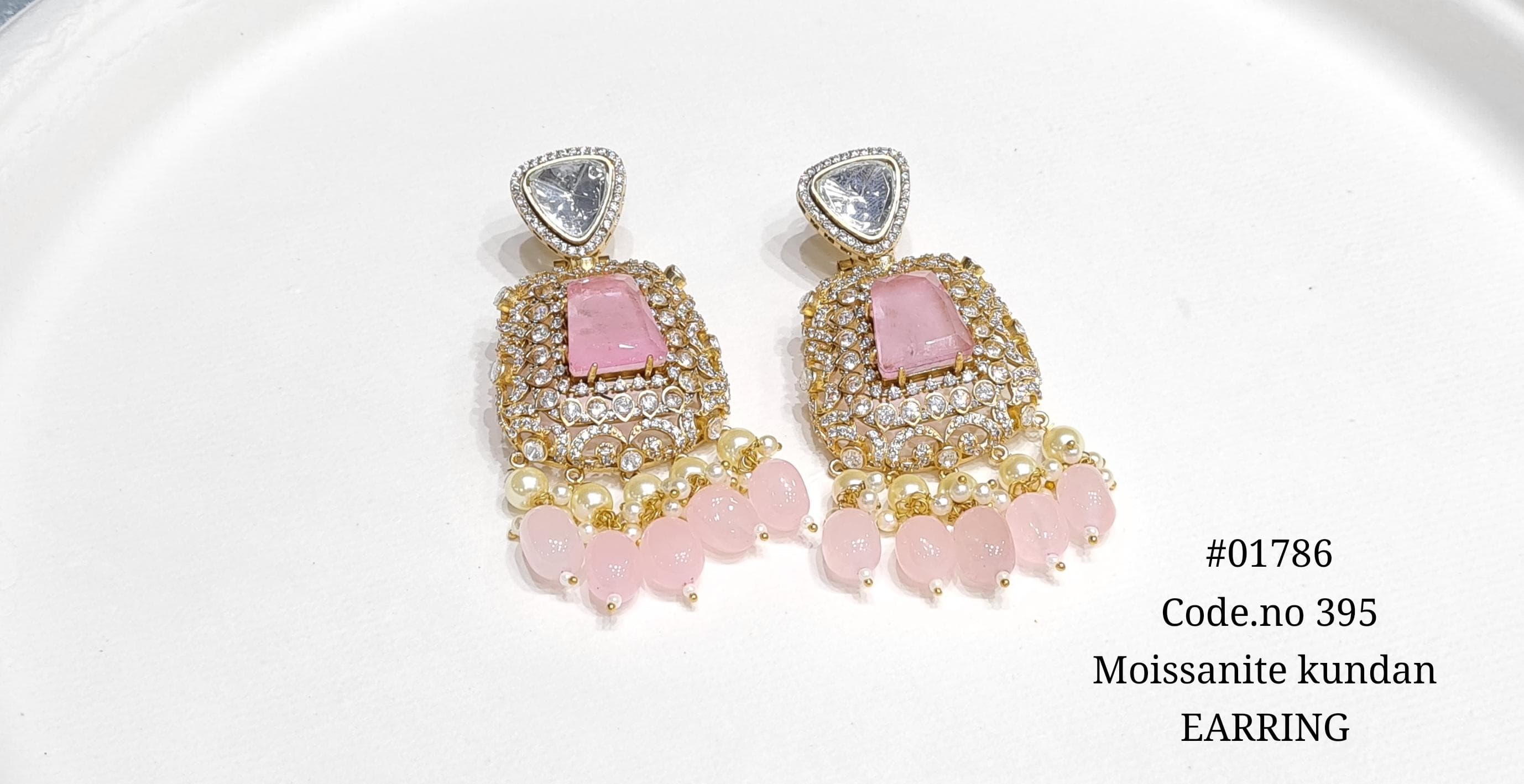 Kundan earrings 01786 - 5