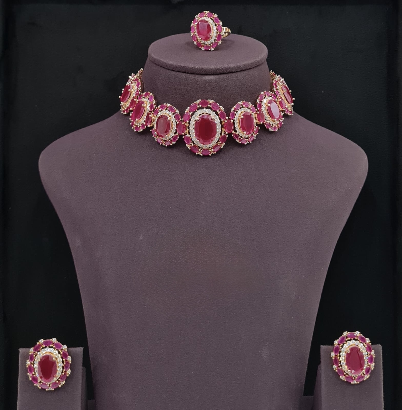 Cz Necklace 09072 - 8