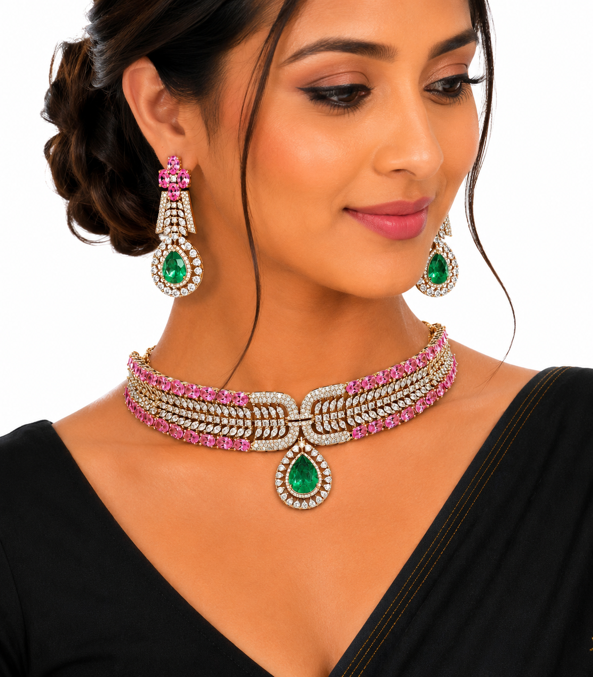 Cz Necklace 11204 - 7
