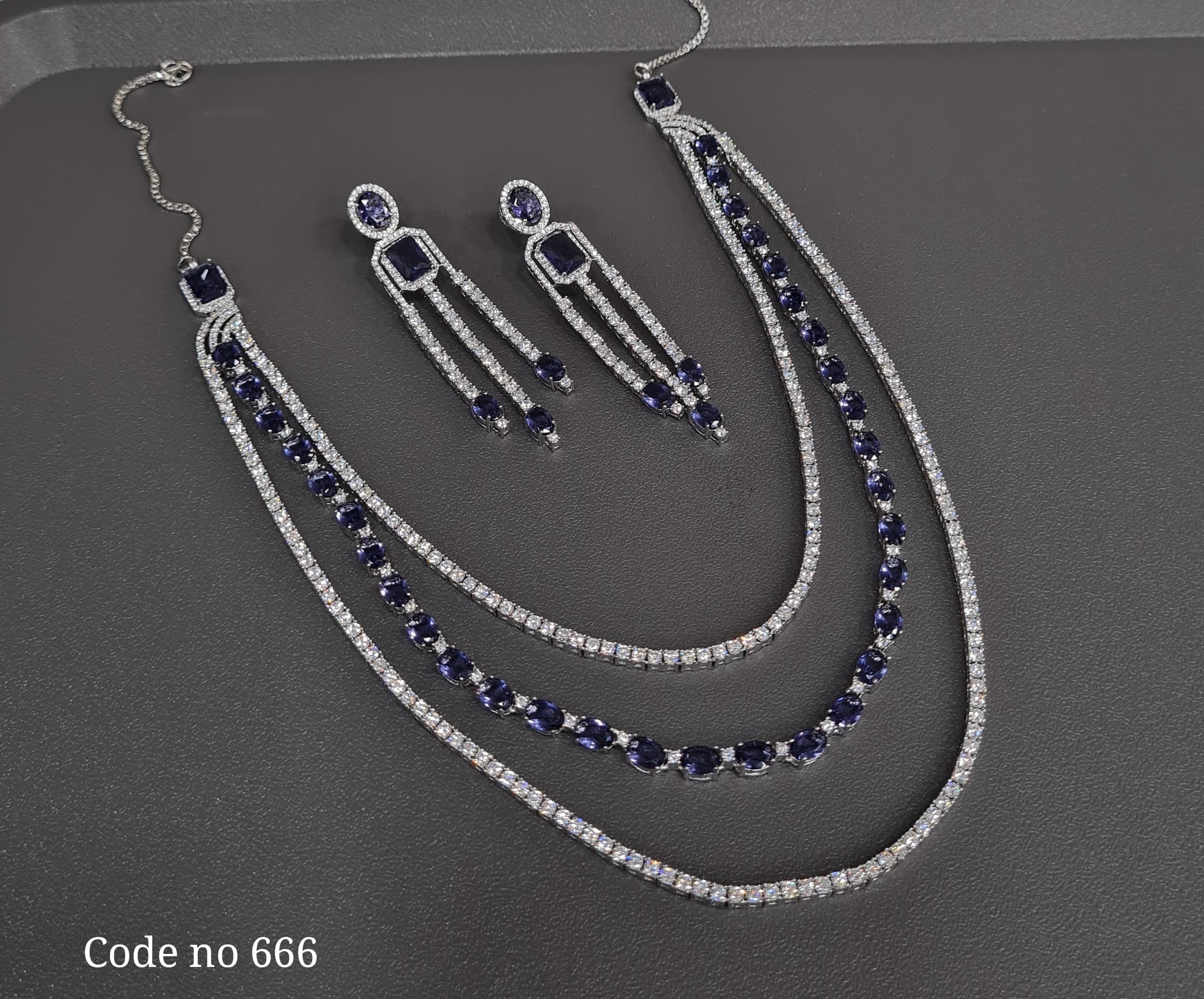 Cz Necklace 03839 - 6