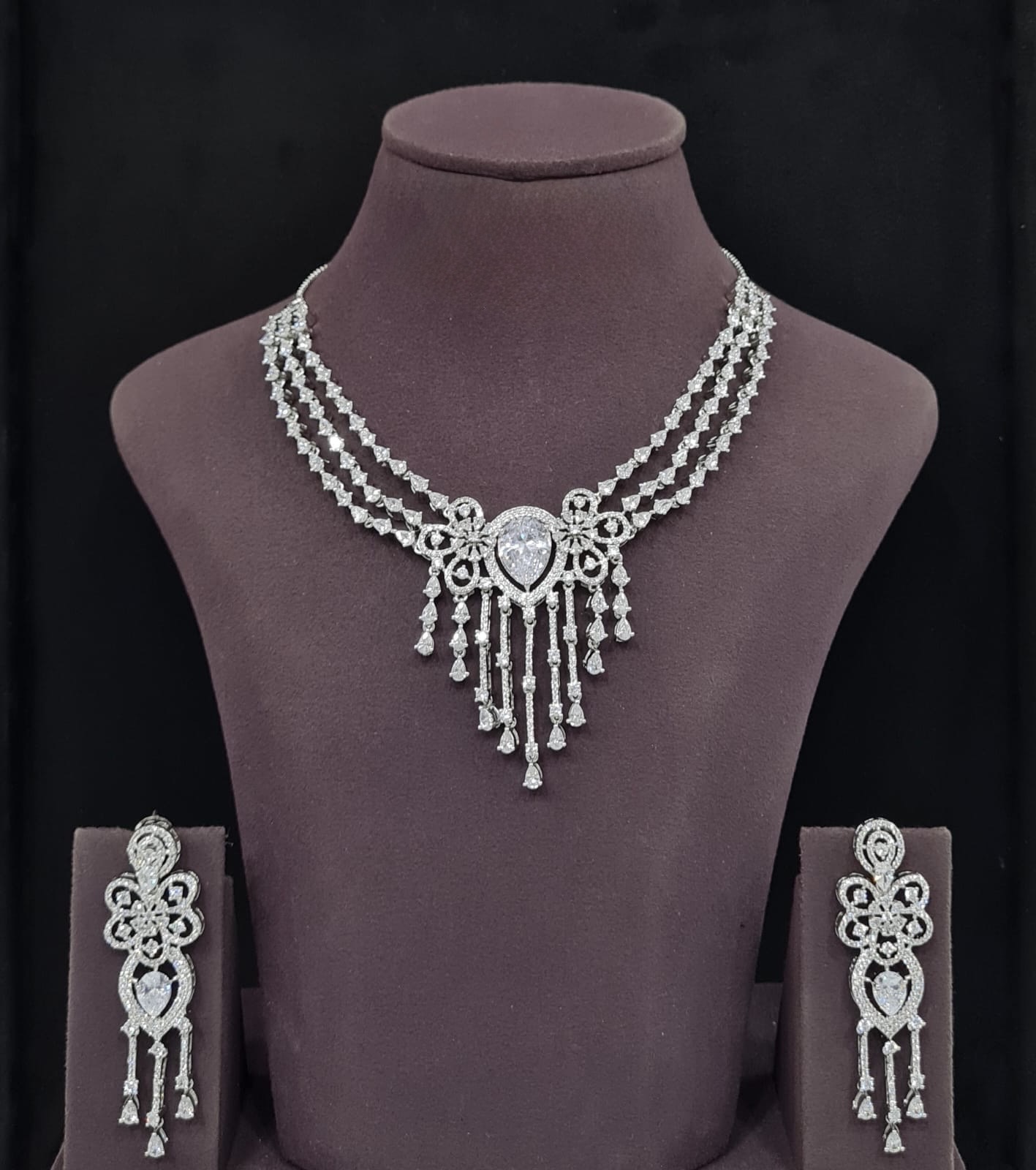 Cz Necklace 11410 - 5