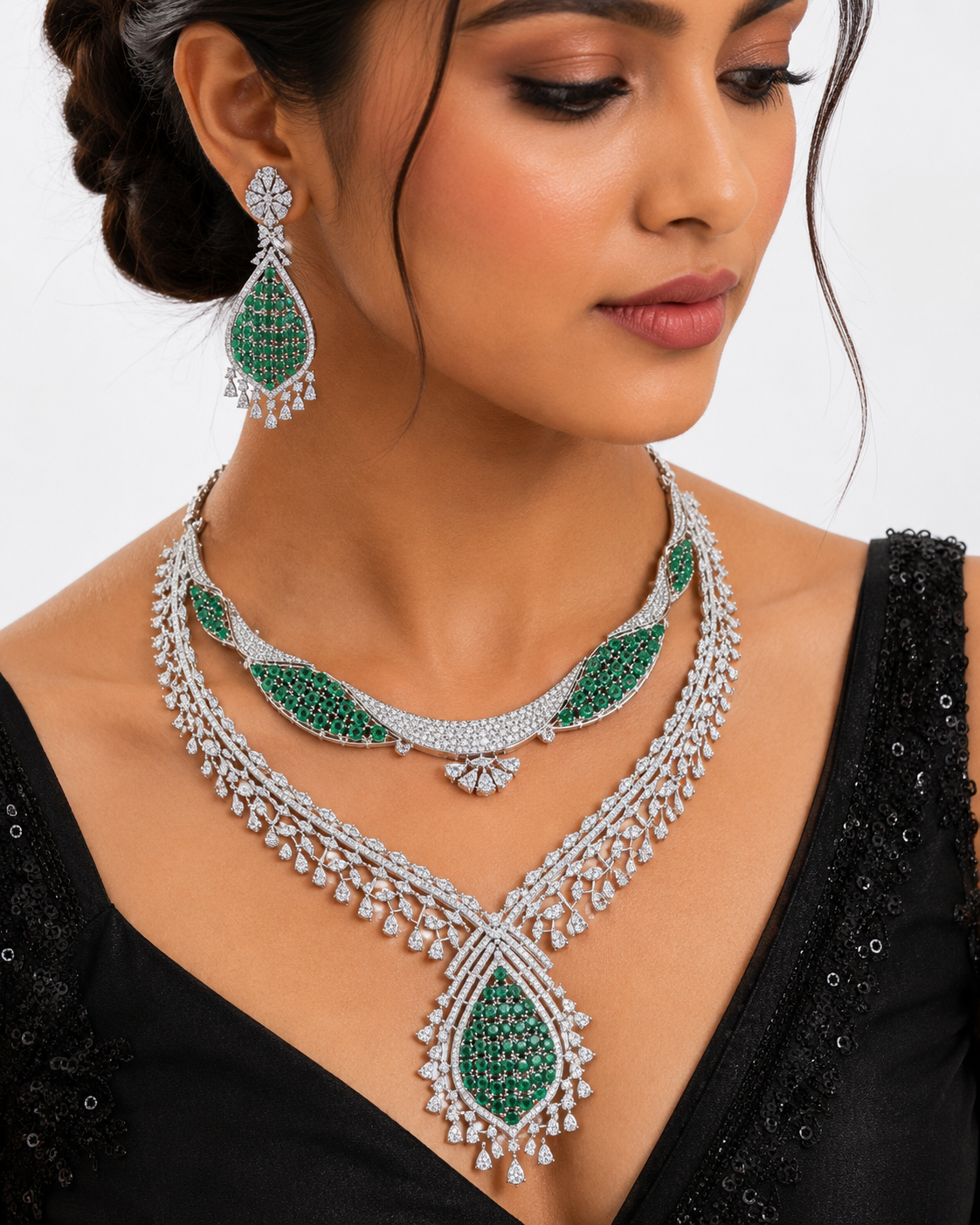 Cz Necklace 10351 - 8