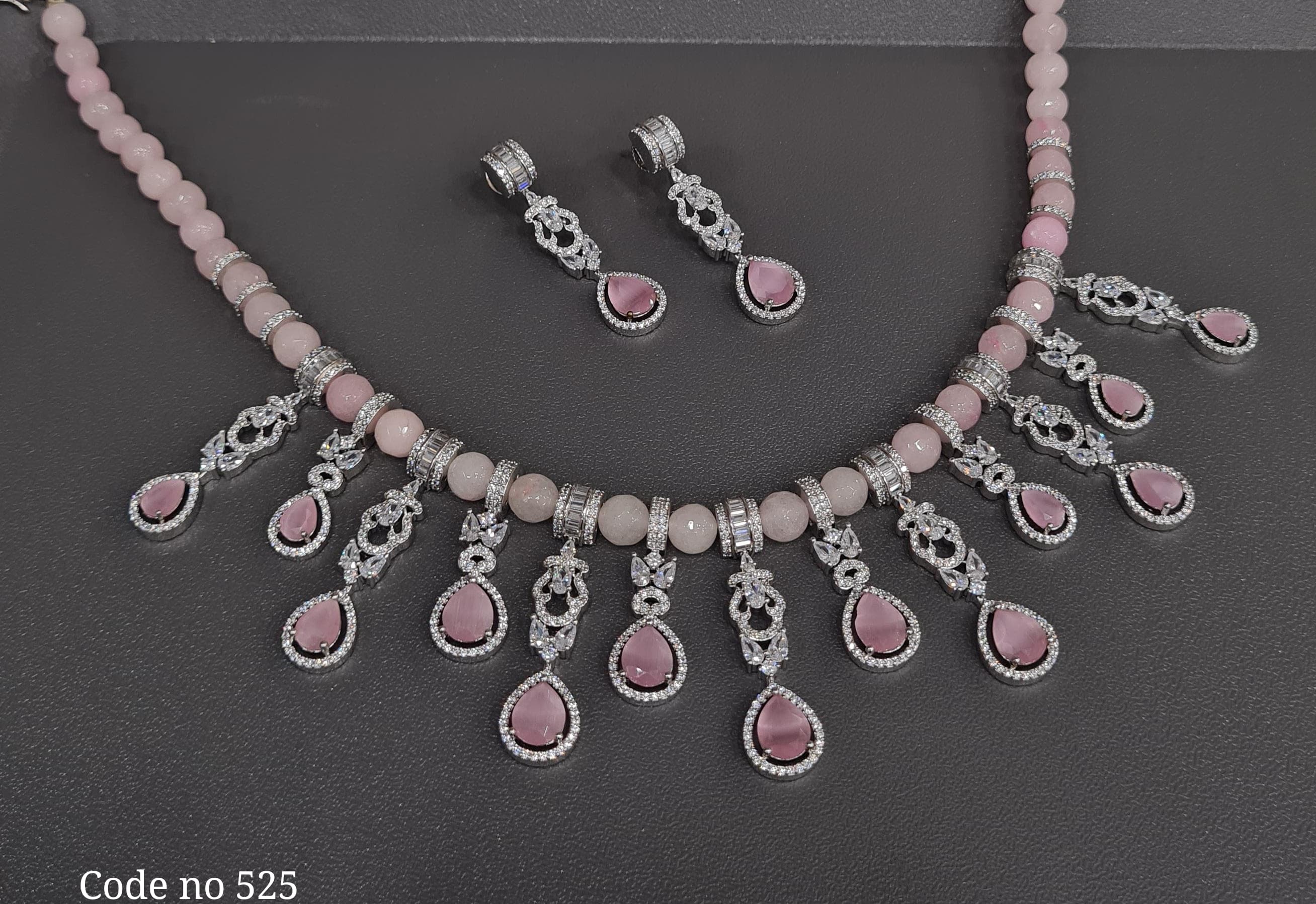 Cz Necklace 03942 - 7