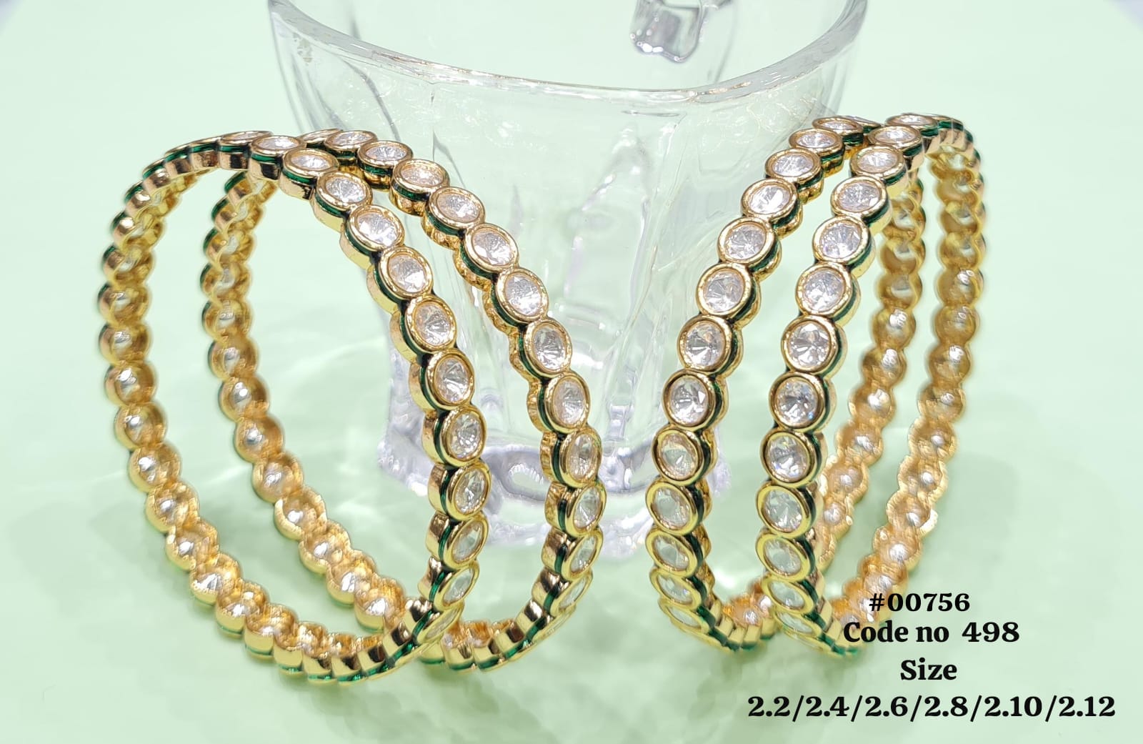 Kundan Bangles 00756