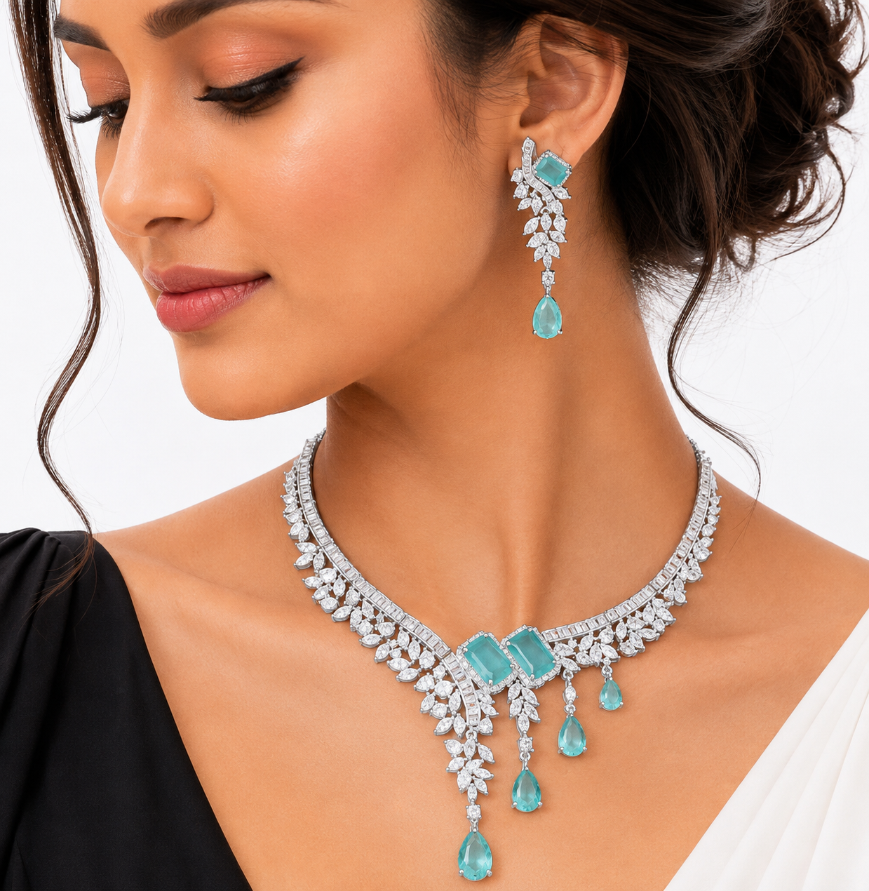 Cz necklace 01983 - 8