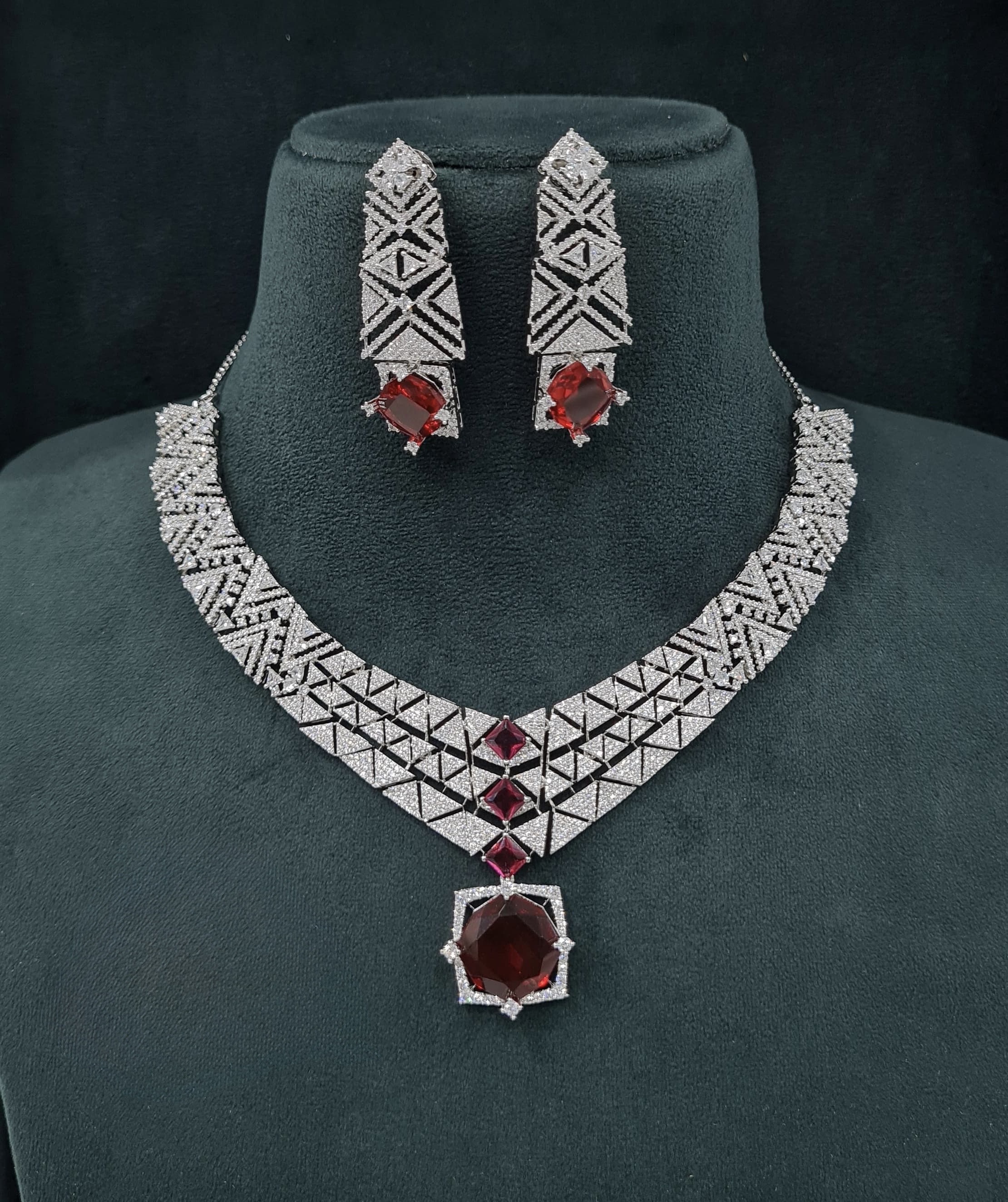 Cz Necklace 06094 - 8