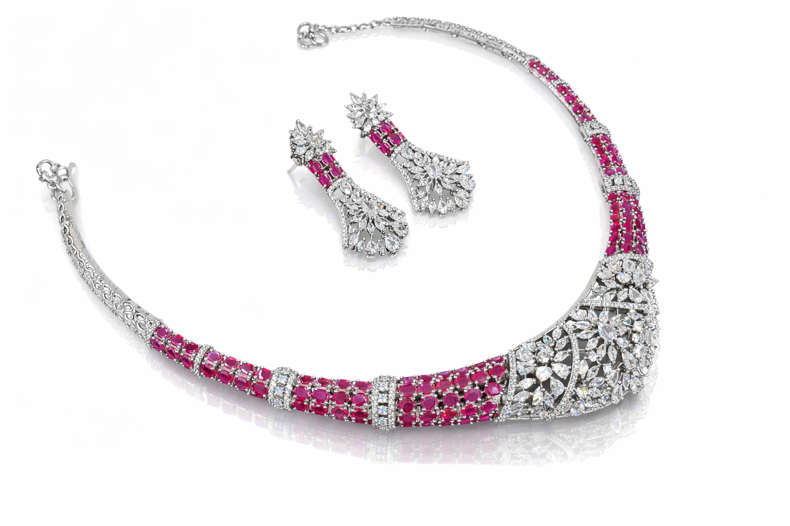 Cz Collar Necklace 09484