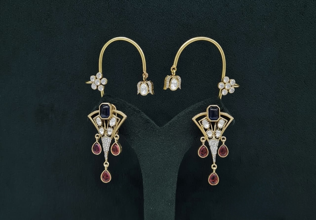 Kundan Earcuff 07866 - 3