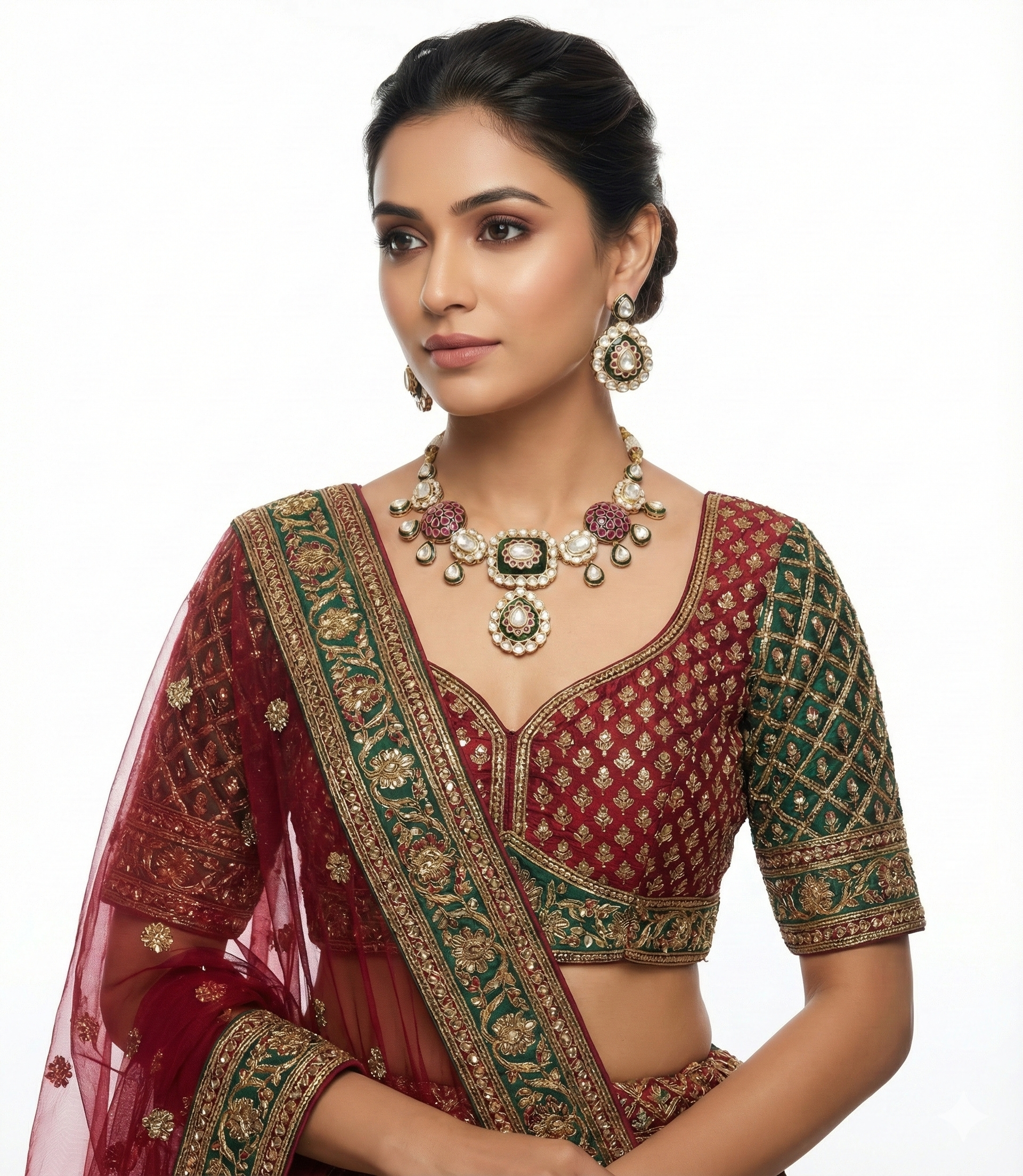 Kundan Necklace 06943 - 3