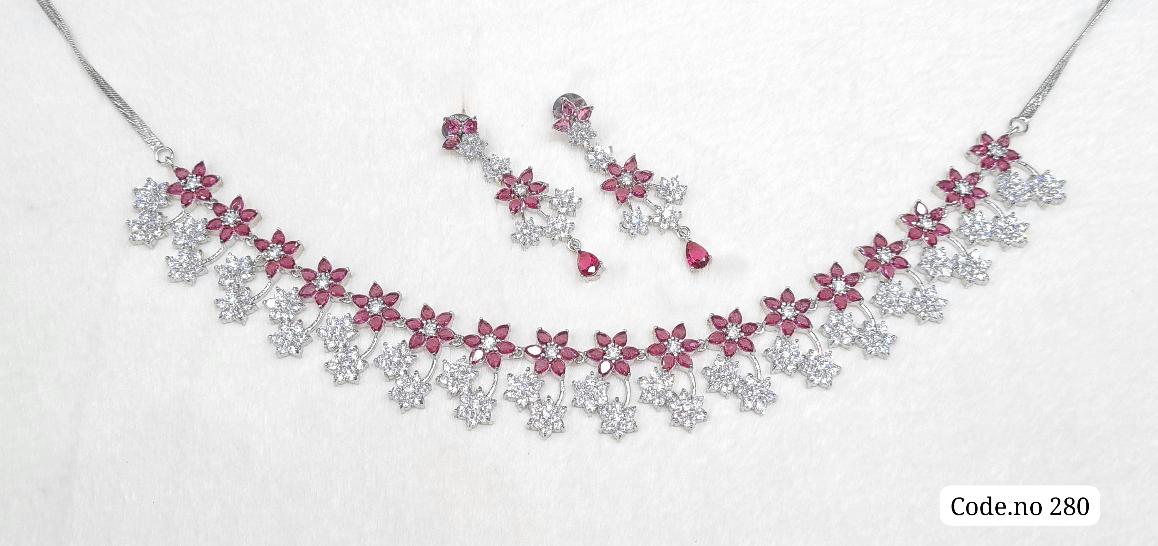 Cz Necklace 03842 - 6