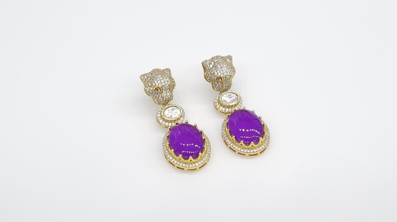 Kundan Earrings 10055 - 7
