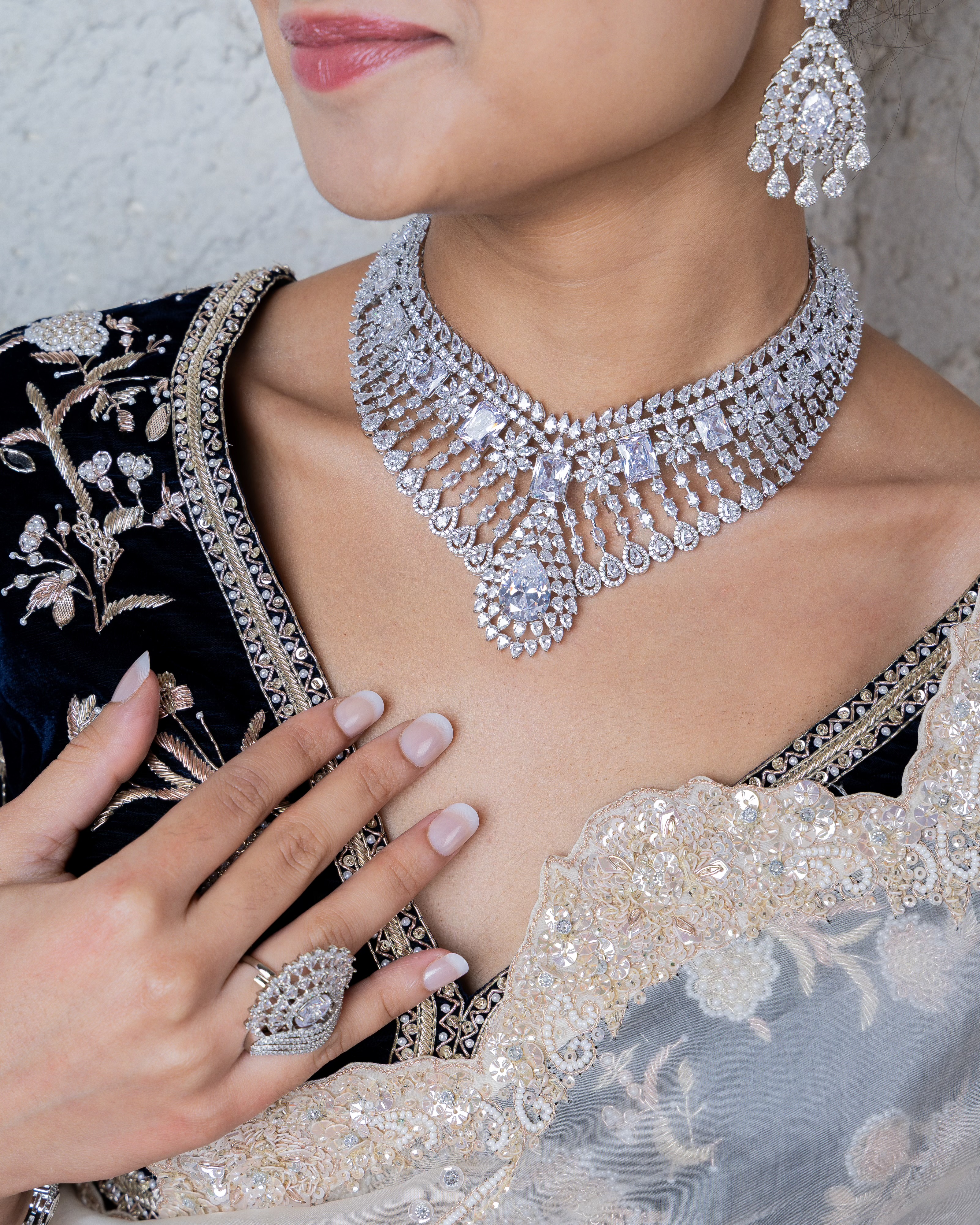 Cz Necklace 01387 - 8