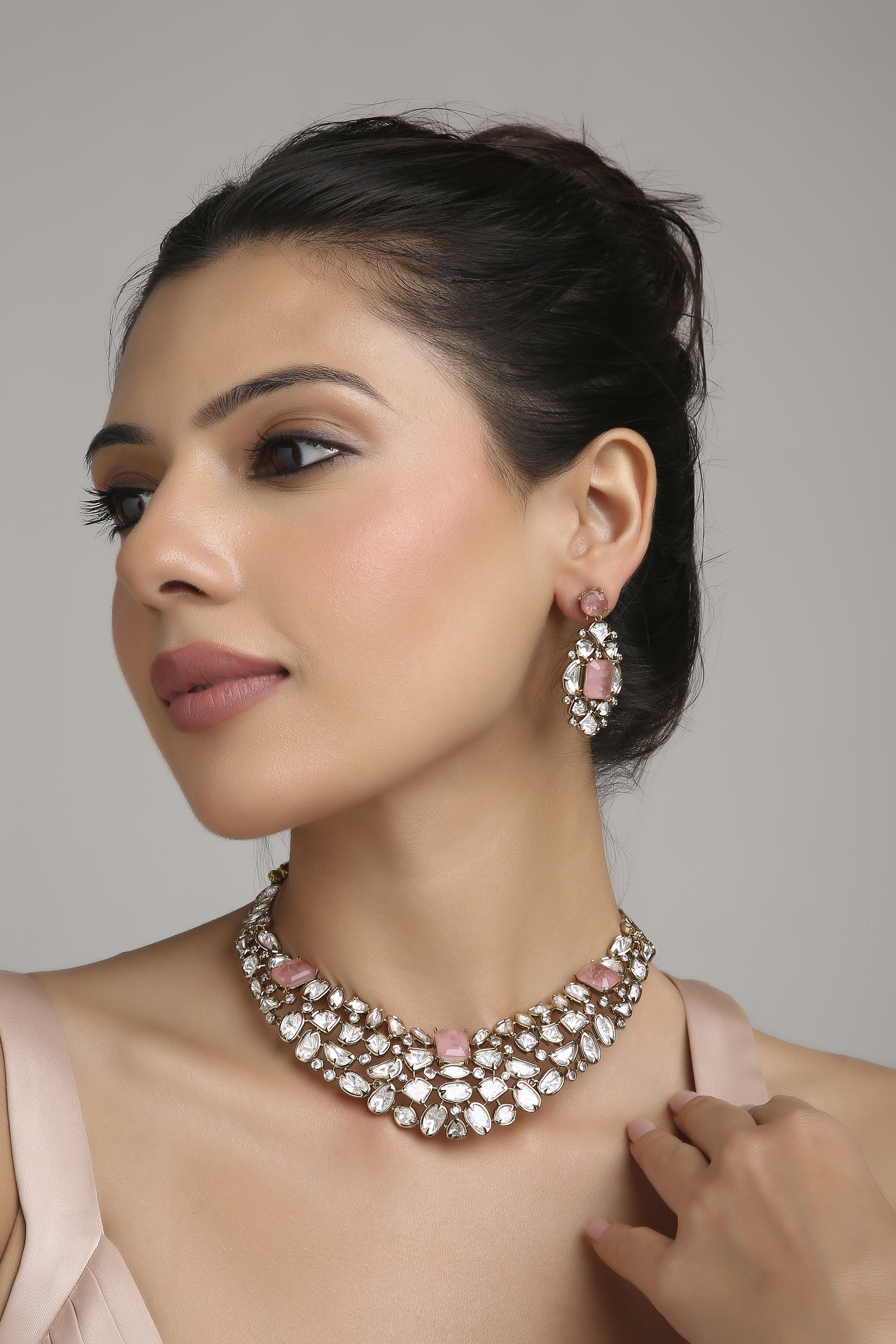 Kundan Necklace 06295 - 4