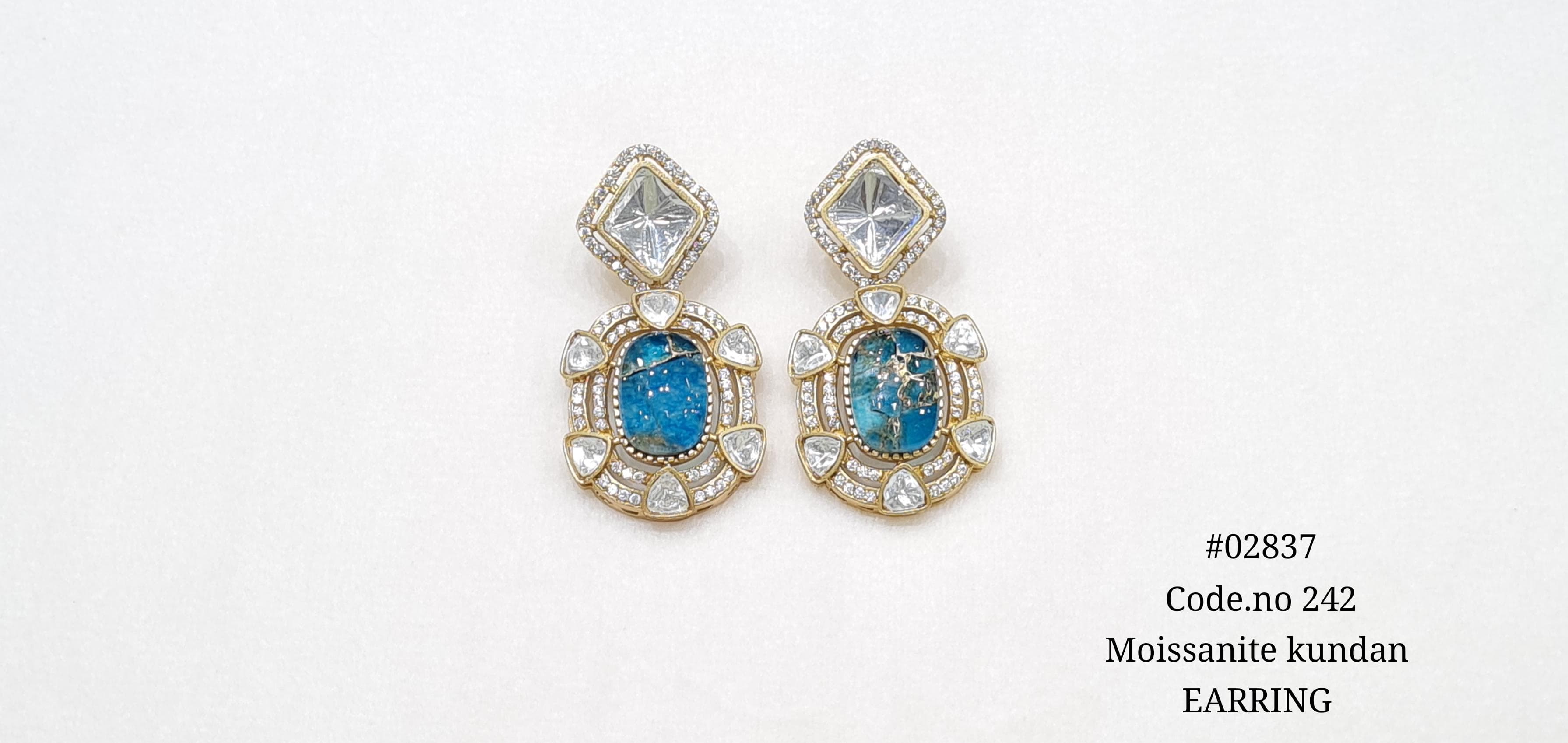 Kundan Earrings 02637 - 10