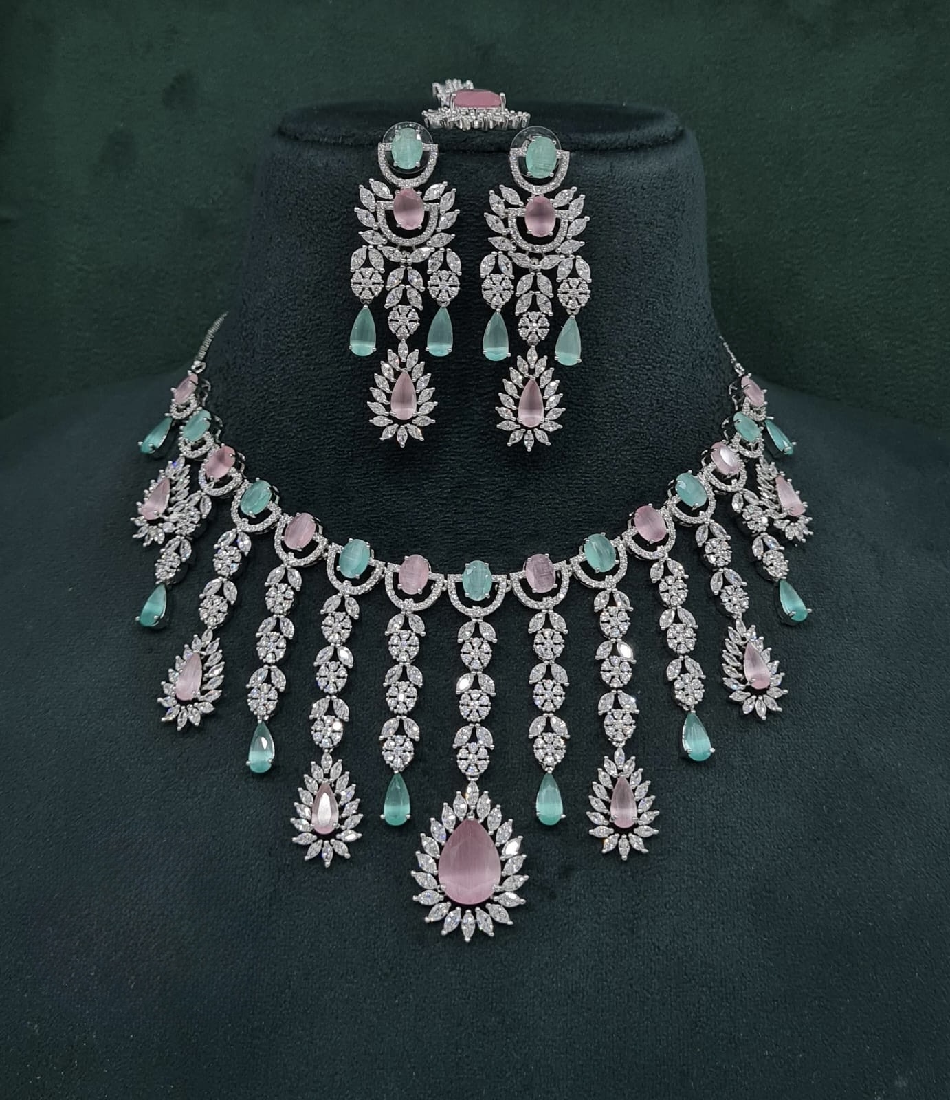 Cz Necklace 09327 - 20