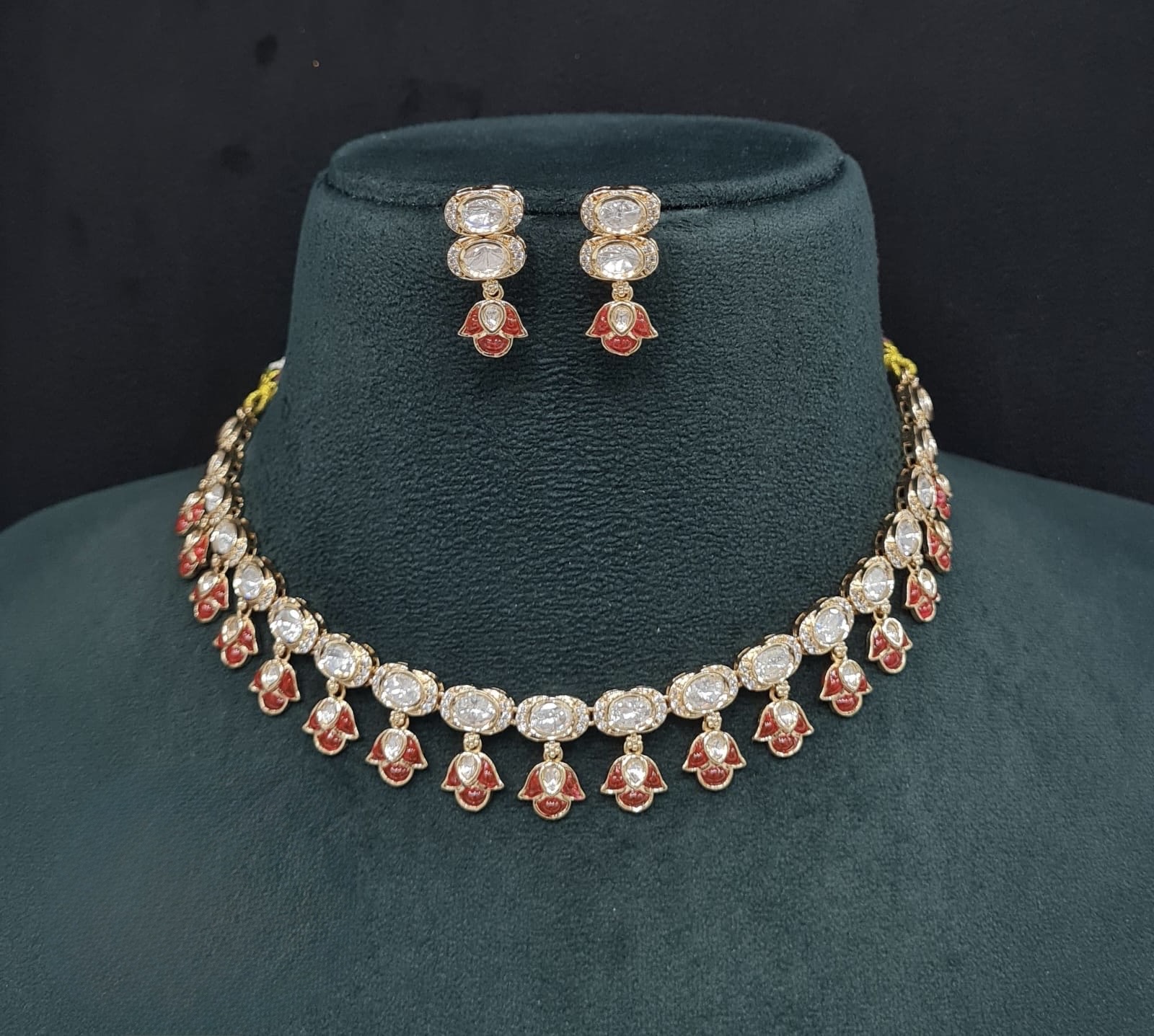 Kundan Necklace 08944 - 5