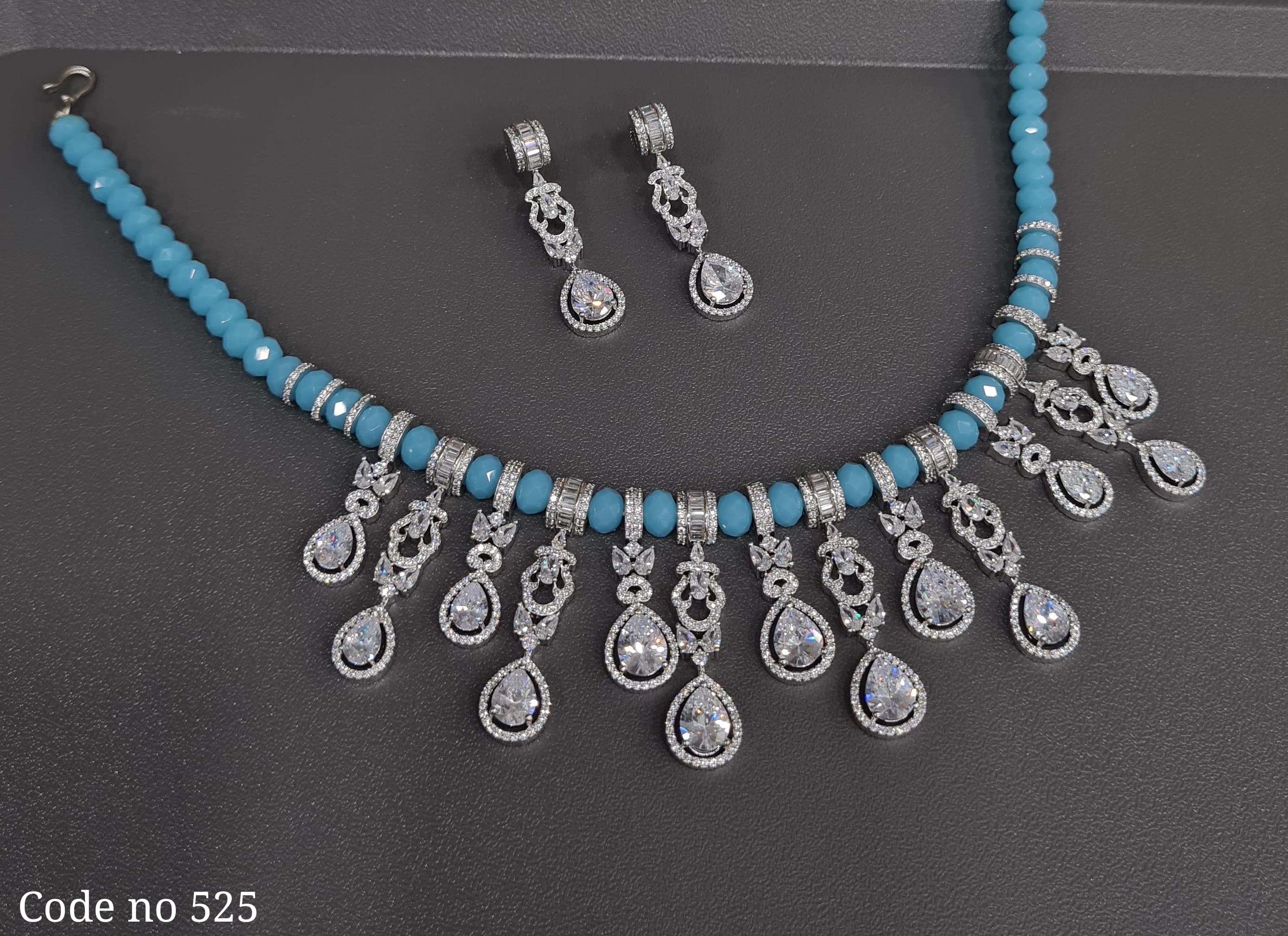 Cz Necklace 03942 - 3