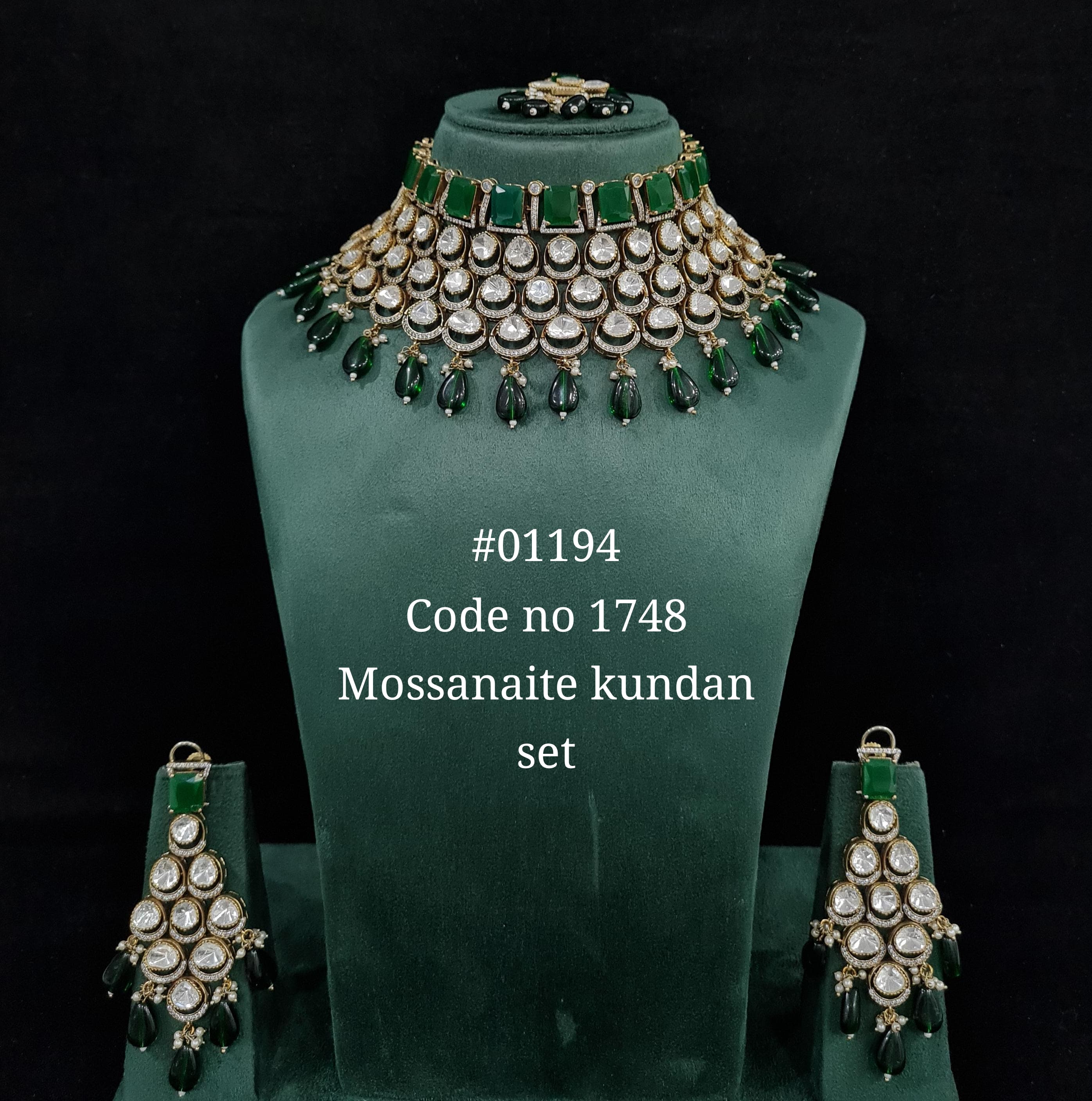 Kundan necklace 01194 - 5