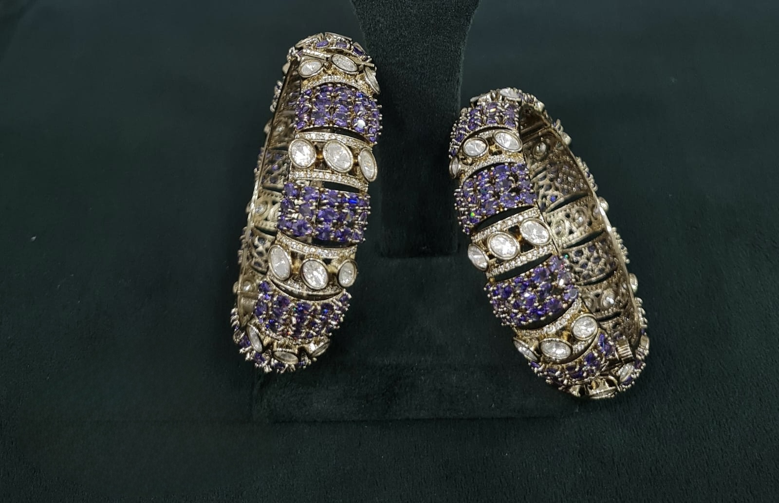 Kundan Bangles 08555 - 5