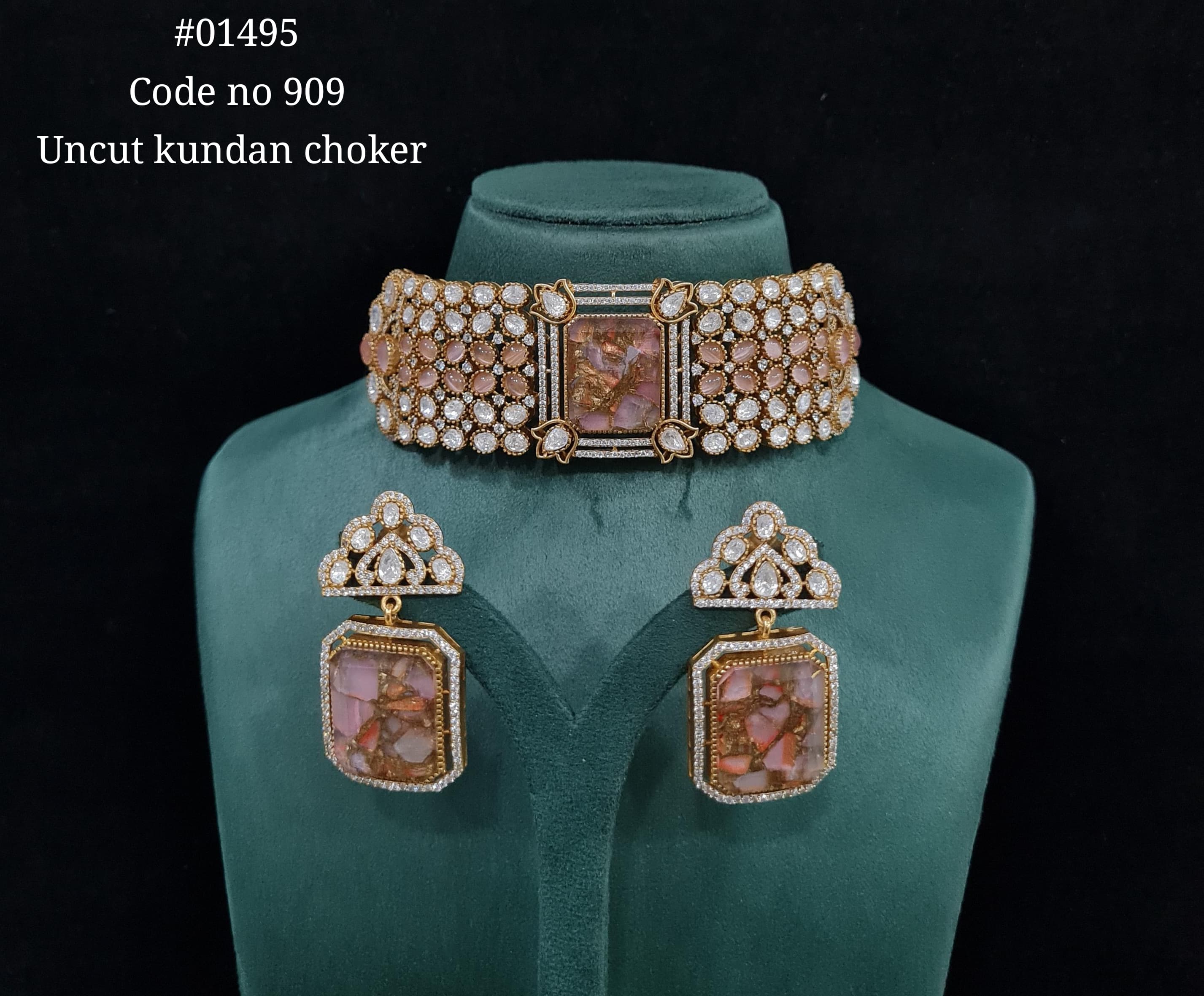 Kundan choker 01495 - 8