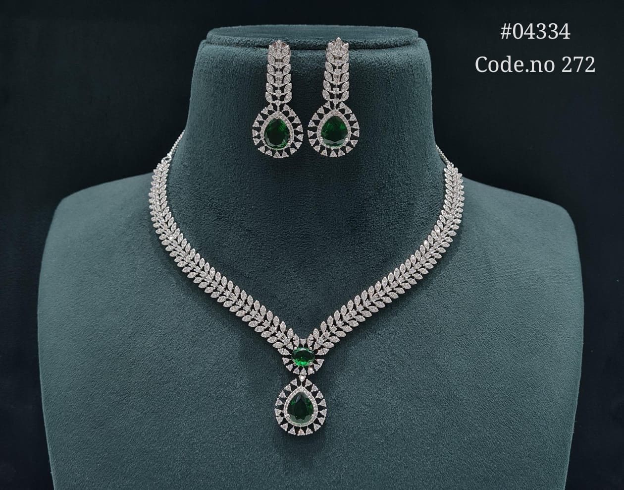 Cz Necklace 04334 - 5